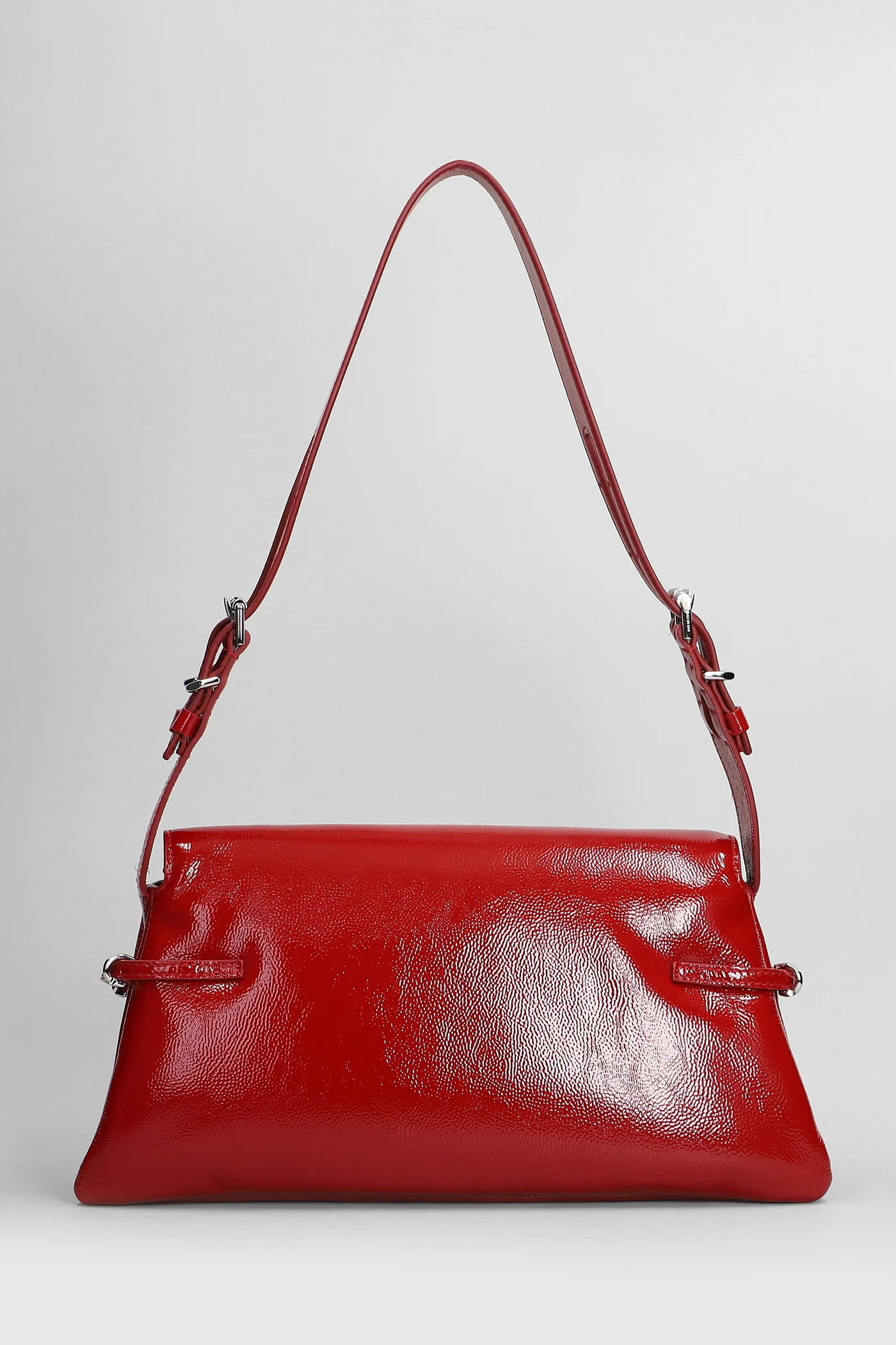 Voyou small Shoulder bag in red leather - Image 3