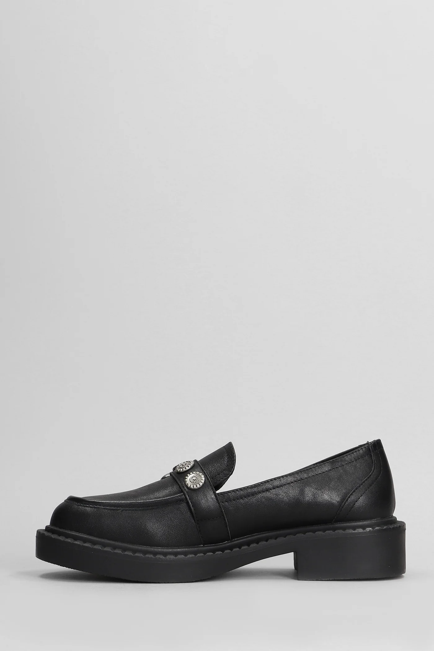 Bilou Loafers in black leather - Image 3