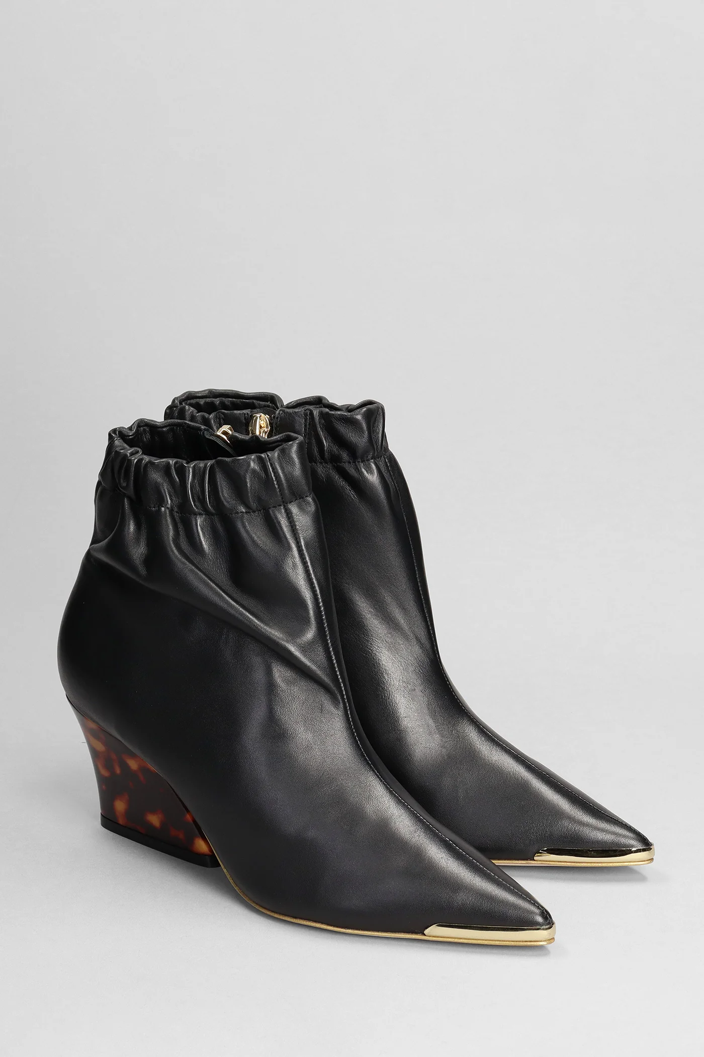 Castori High heels Ankle boots in black leather - Image 2