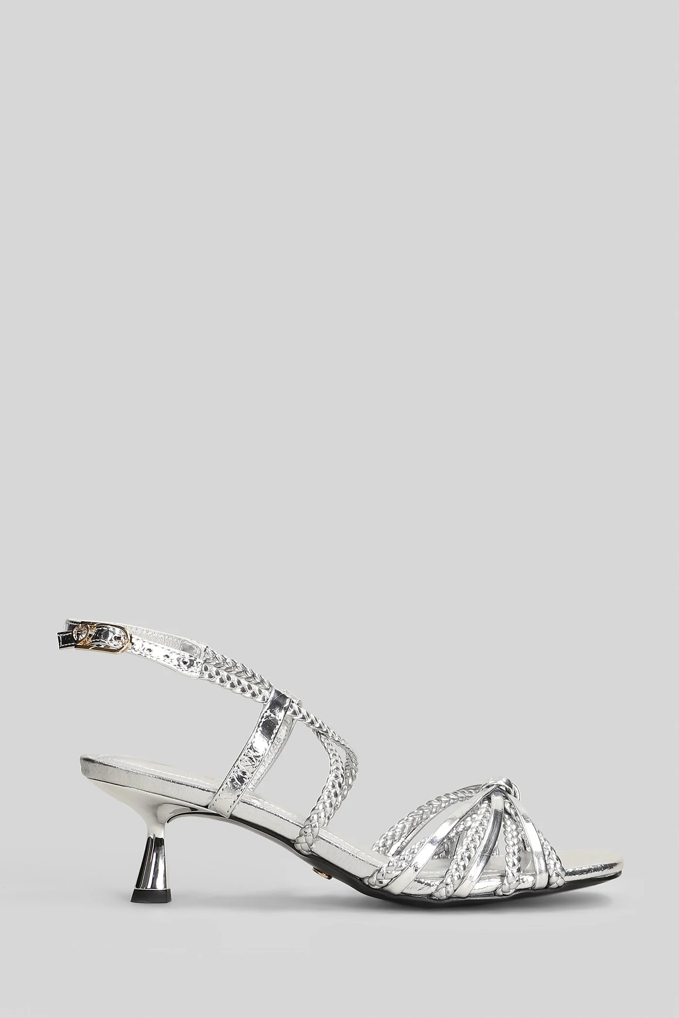 Flapi-M Sandals in silver leather