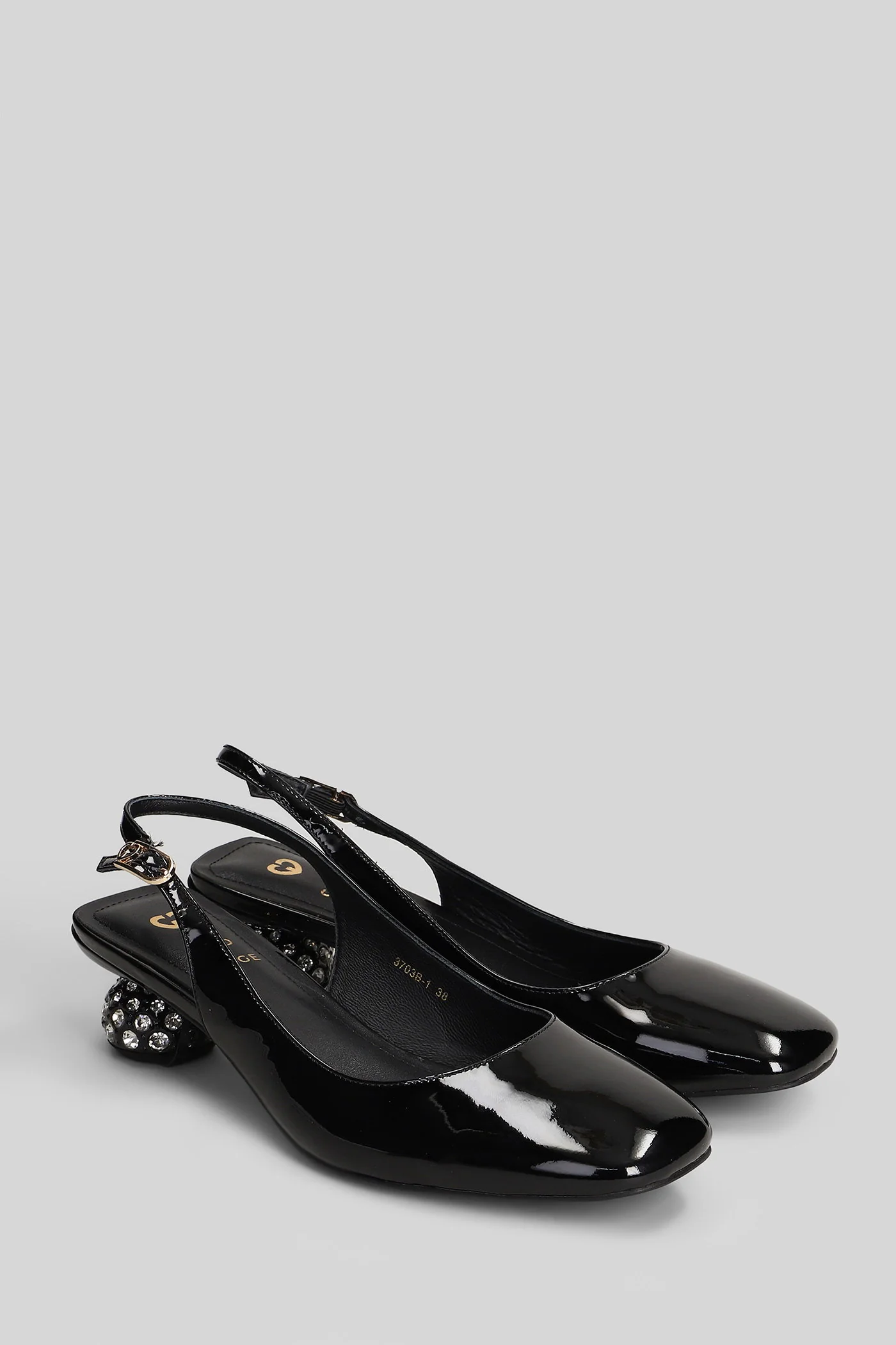 Joy Pumps in black patent leather - Image 2