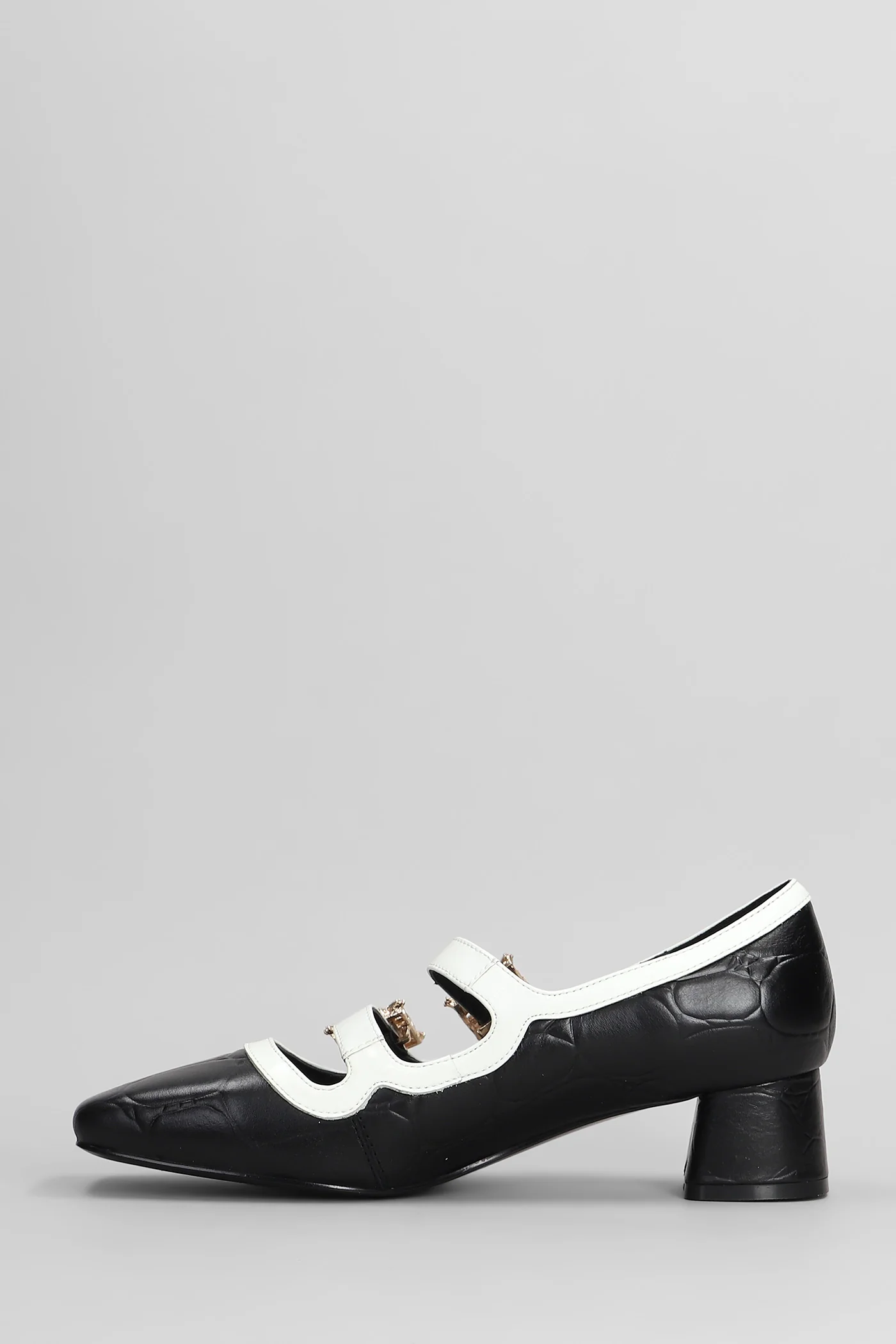 Liba Pumps in black leather - Image 3