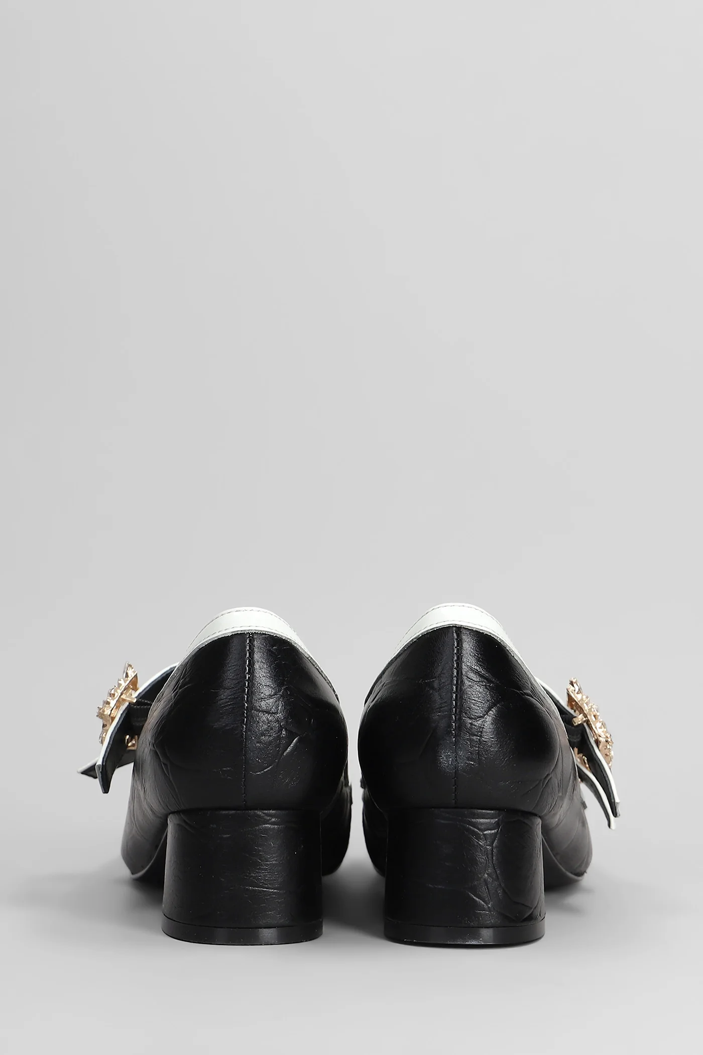 Liba Pumps in black leather - Image 4