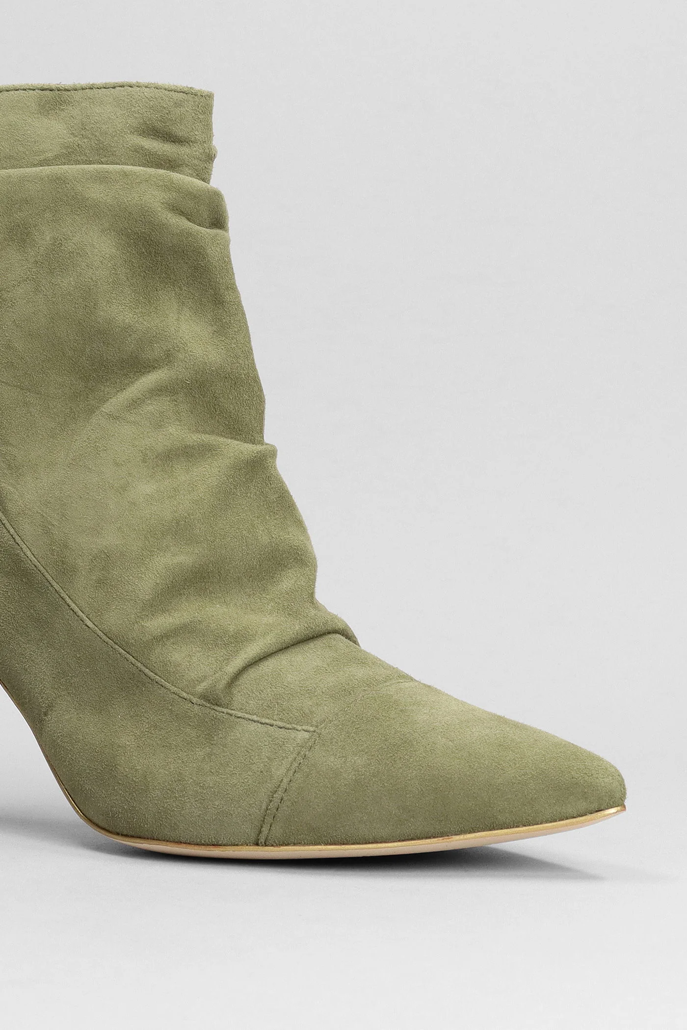 Zeus High heels Ankle boots in khaki suede - Image 5