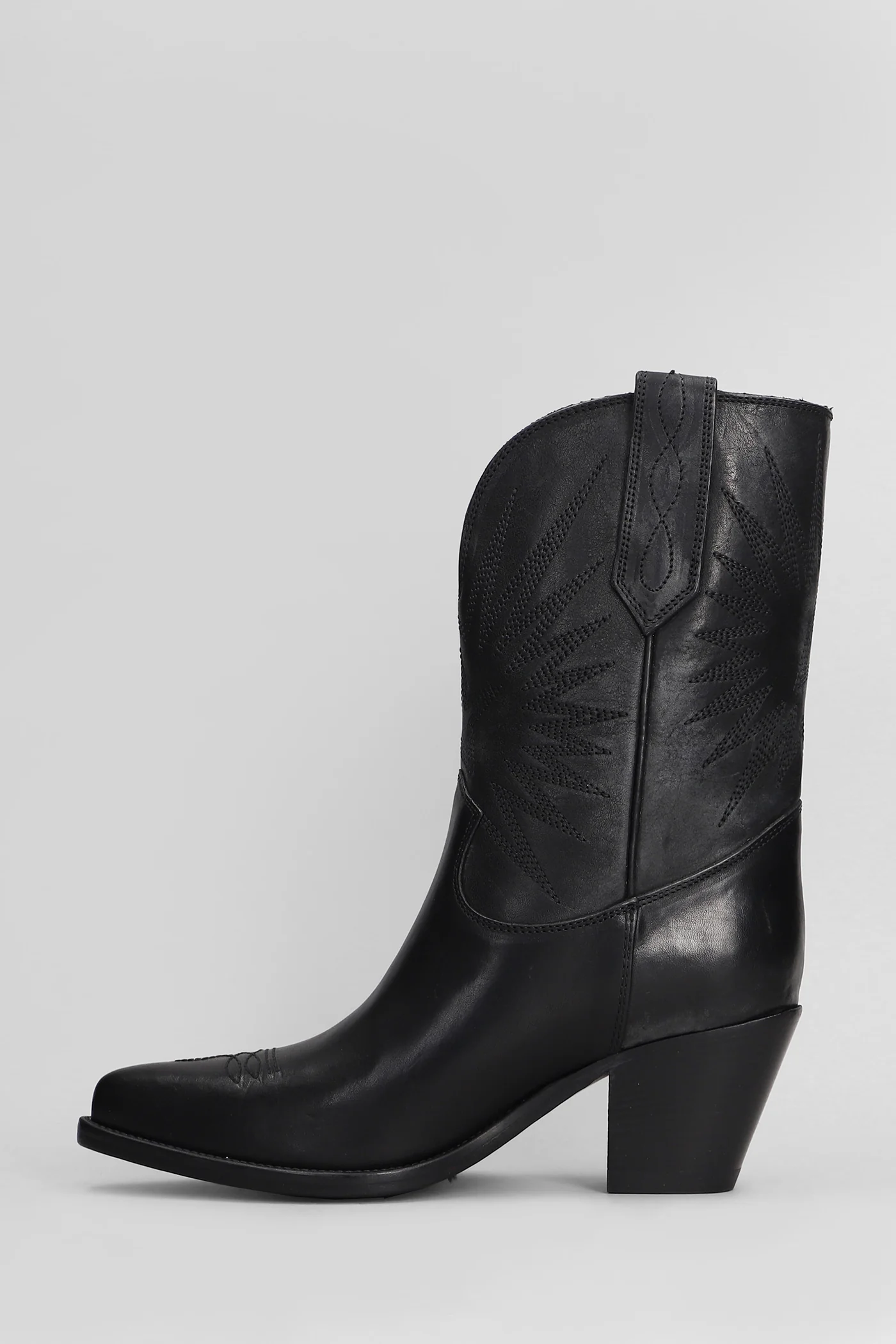 70 Wish Star texan boots in black leather - Image 3