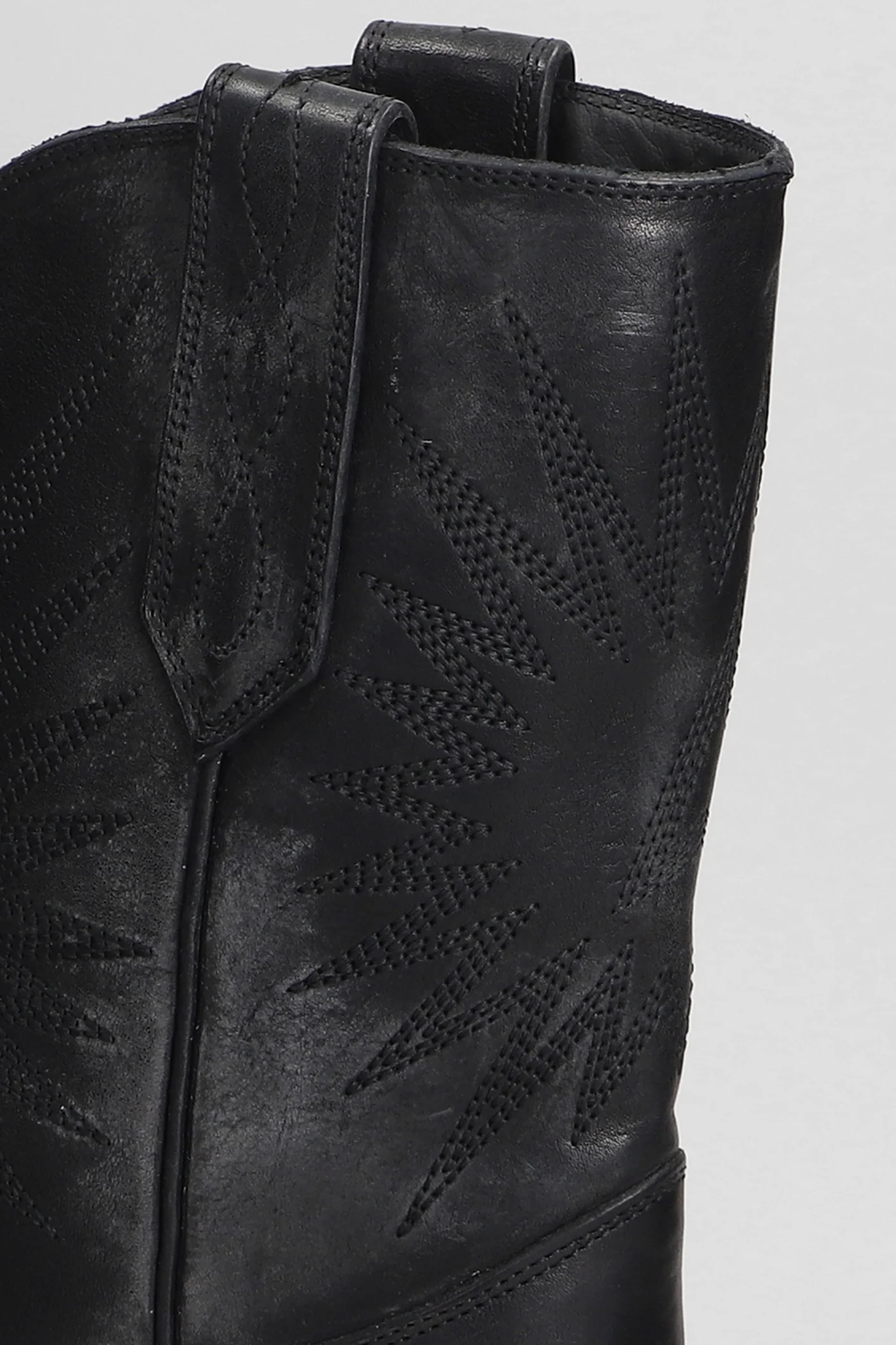 70 Wish Star texan boots in black leather - Image 5