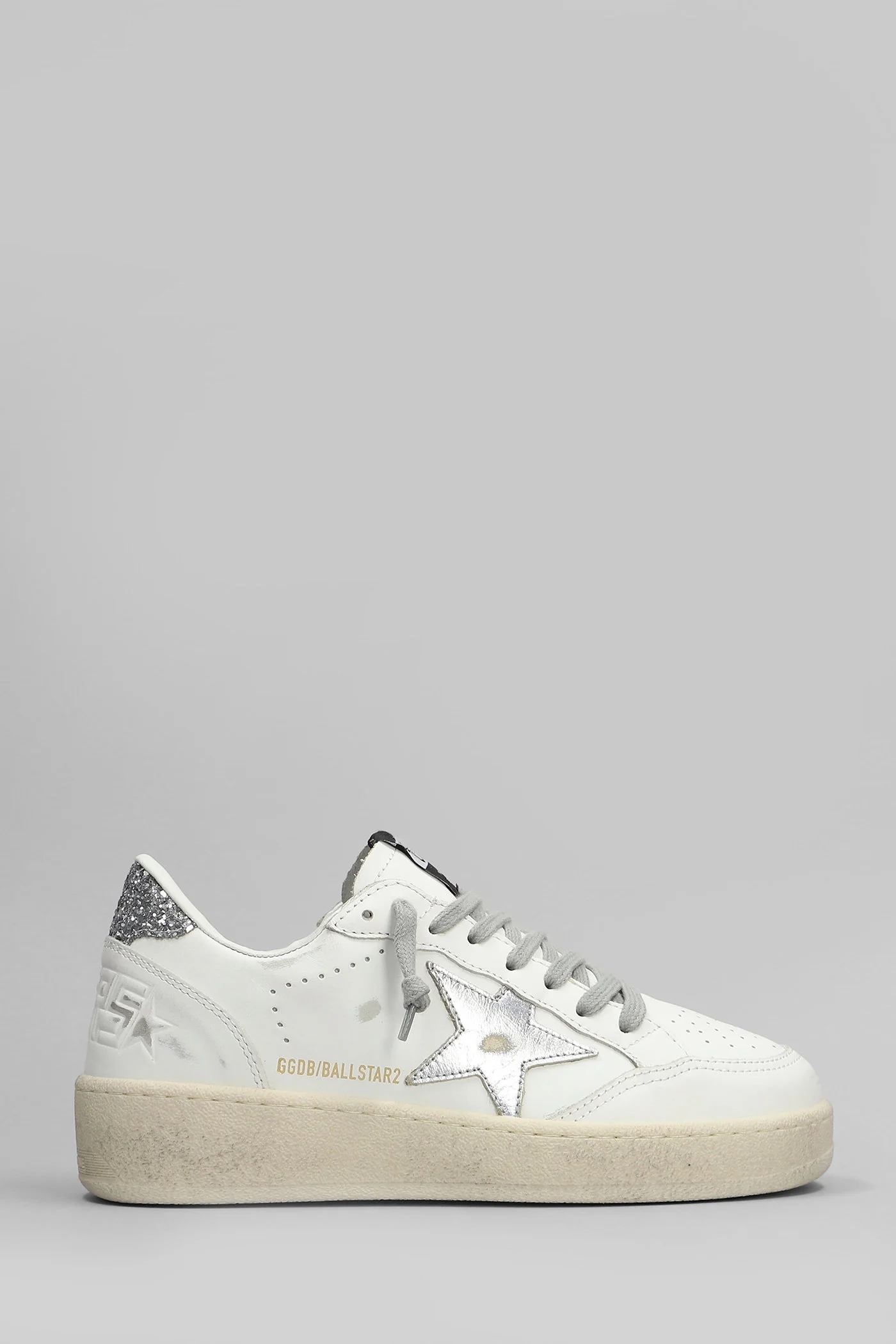 Ball Star 2 Sneakers in white leather