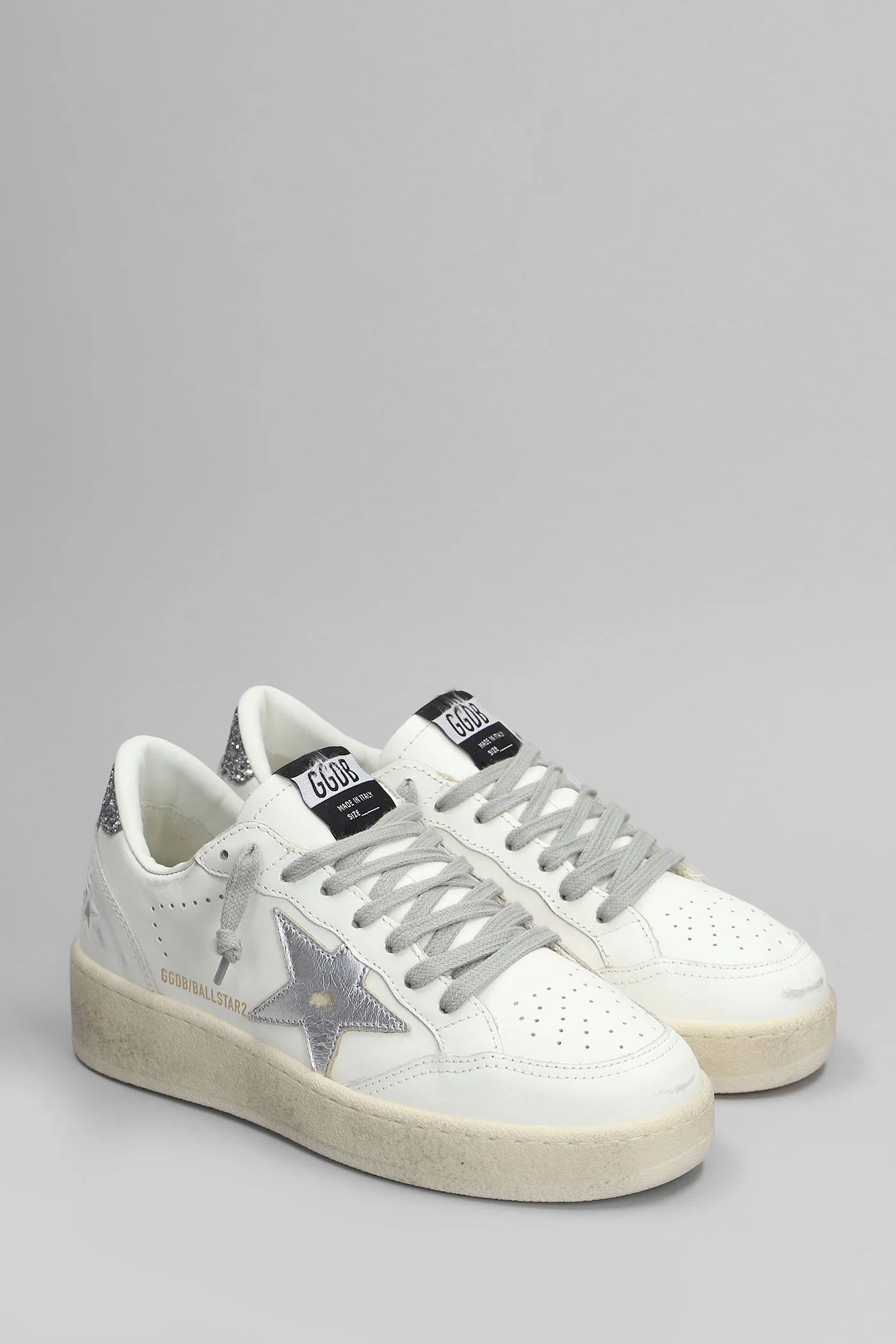Ball Star 2 Sneakers in white leather - Image 2