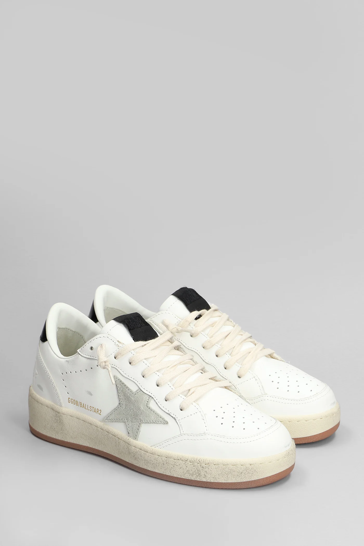 Ball Star 2 Sneakers in white leather - Image 7