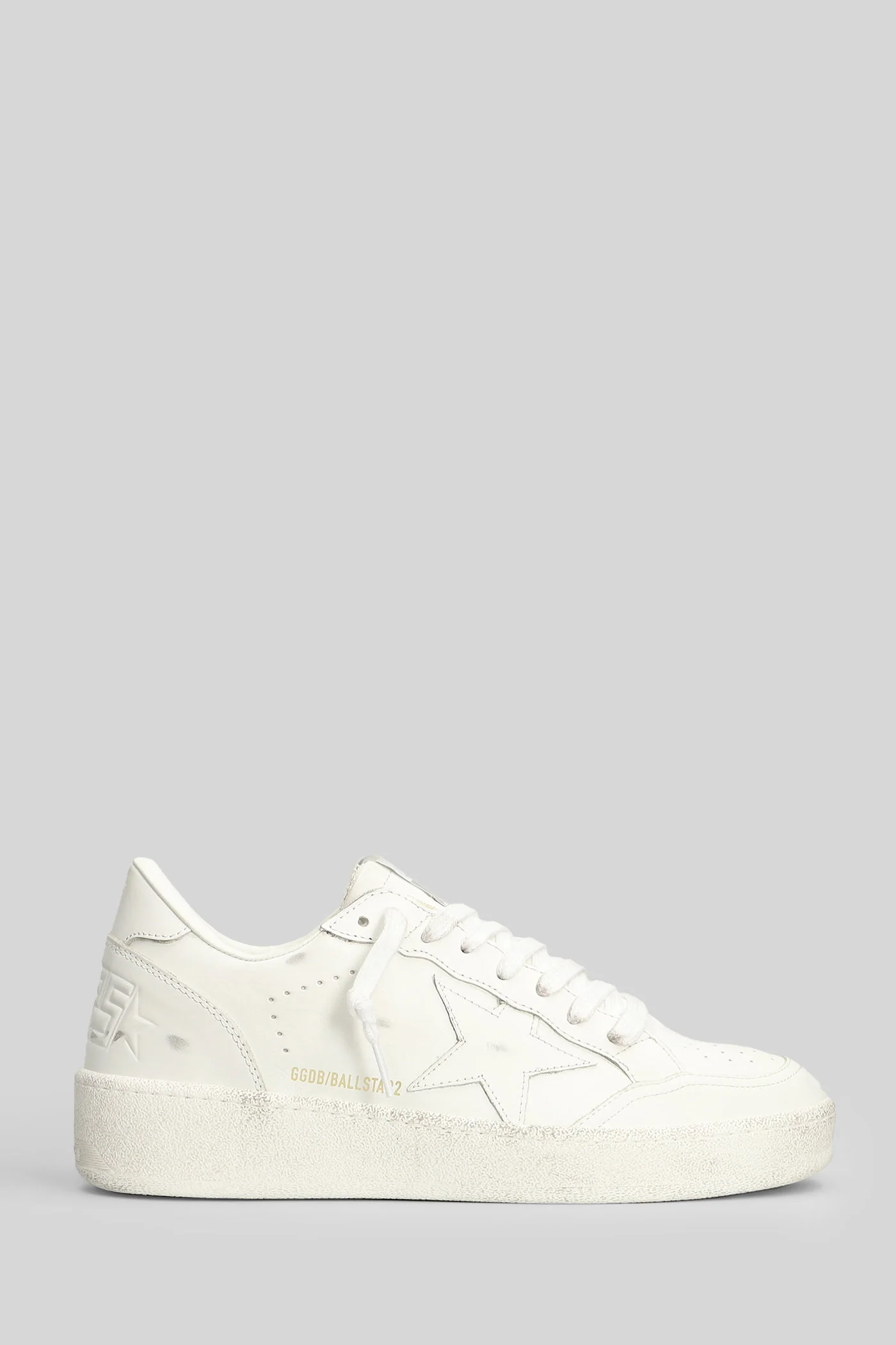 Ball Star 2 Sneakers in white leather