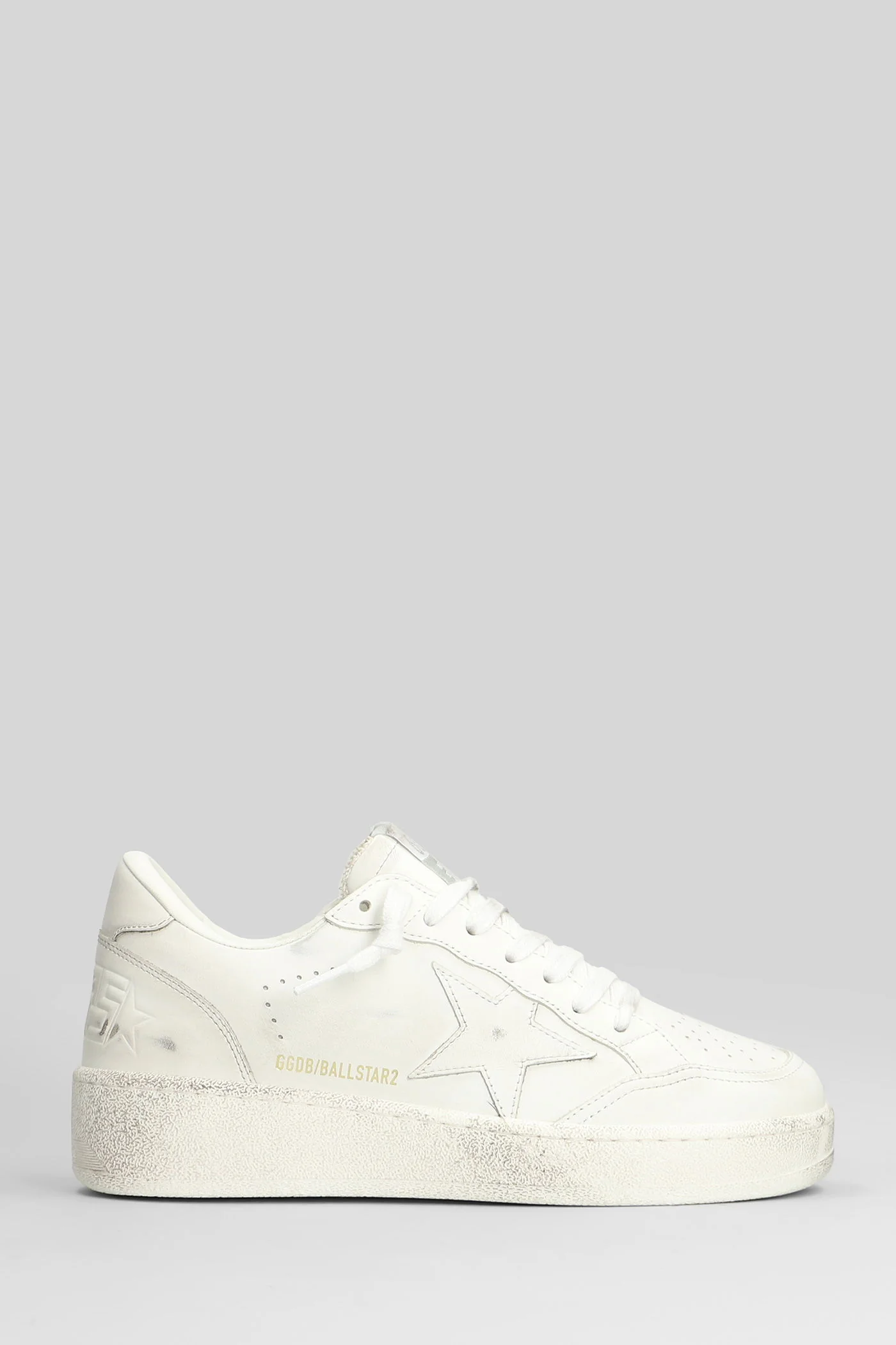 Ball Star 2 Sneakers in white leather