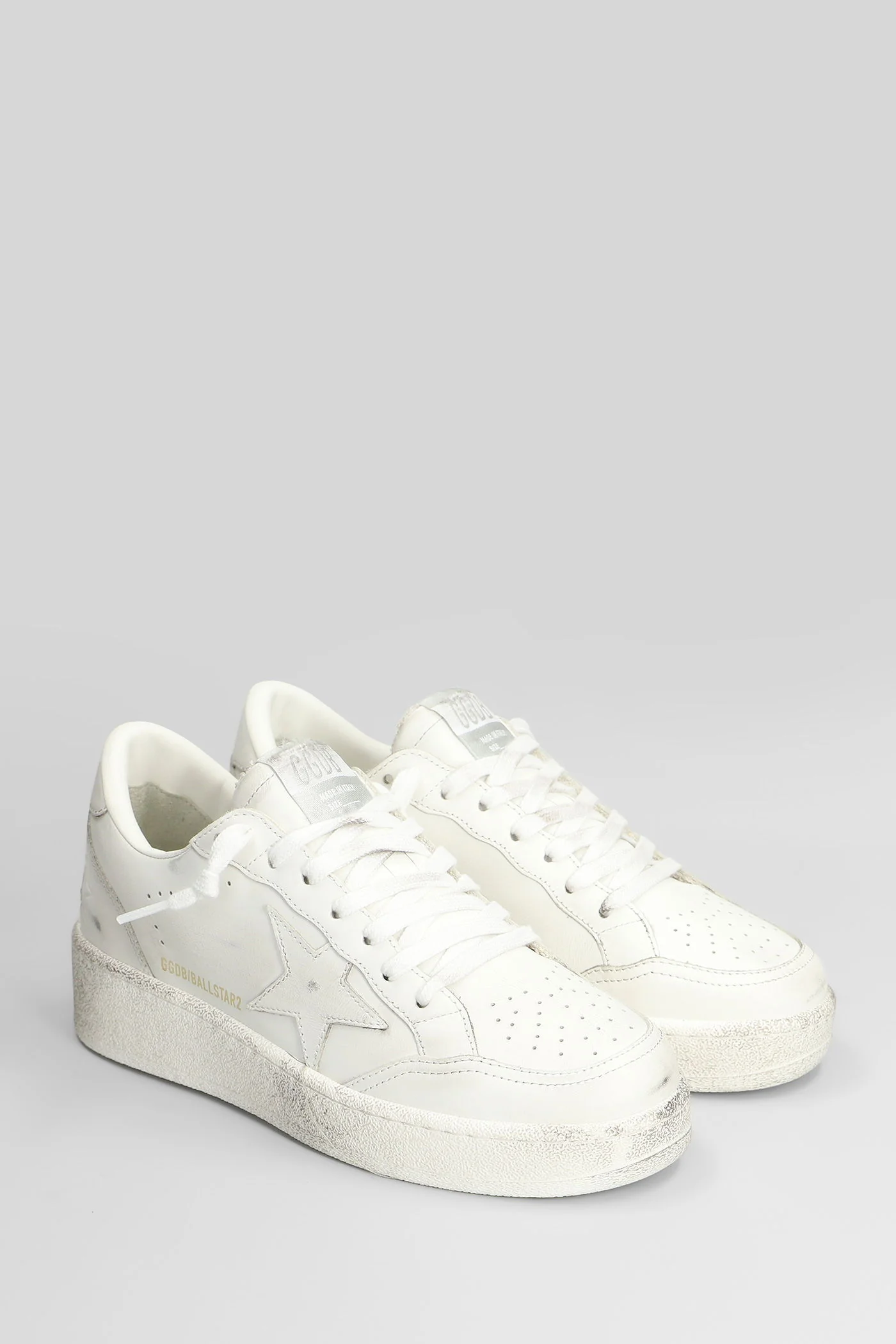 Ball Star 2 Sneakers in white leather - Image 2