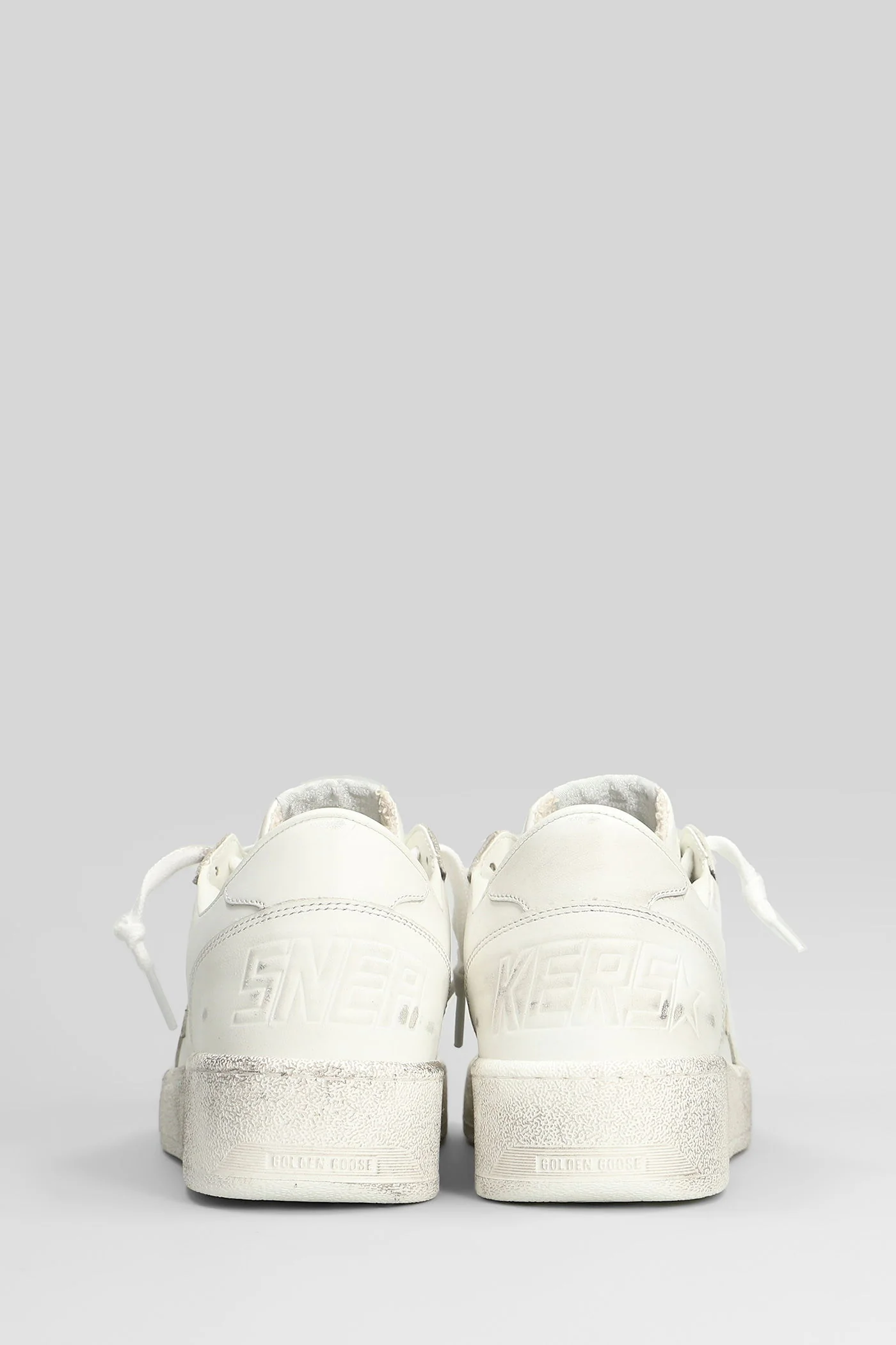 Ball Star 2 Sneakers in white leather - Image 4