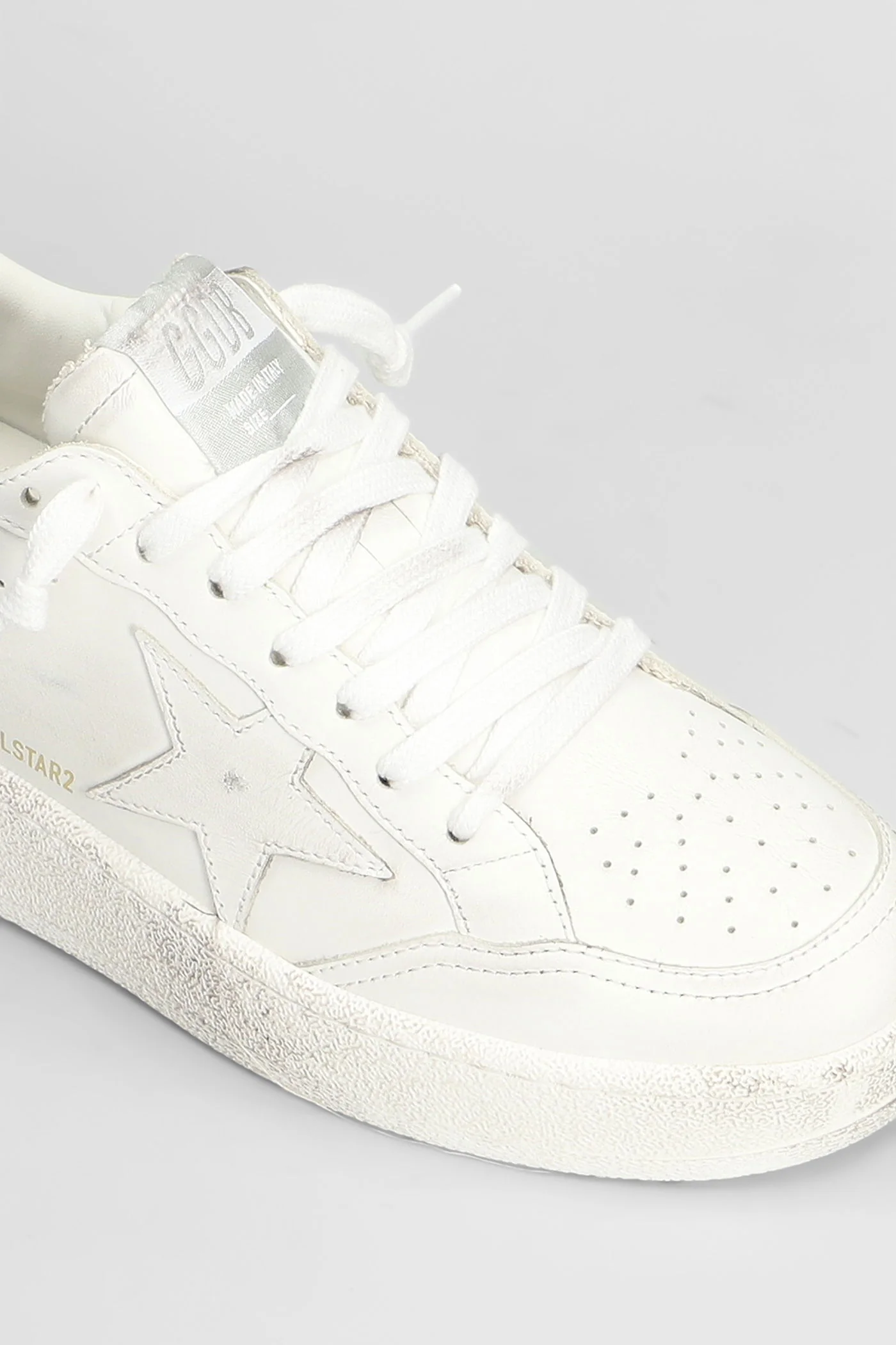 Ball Star 2 Sneakers in white leather - Image 5