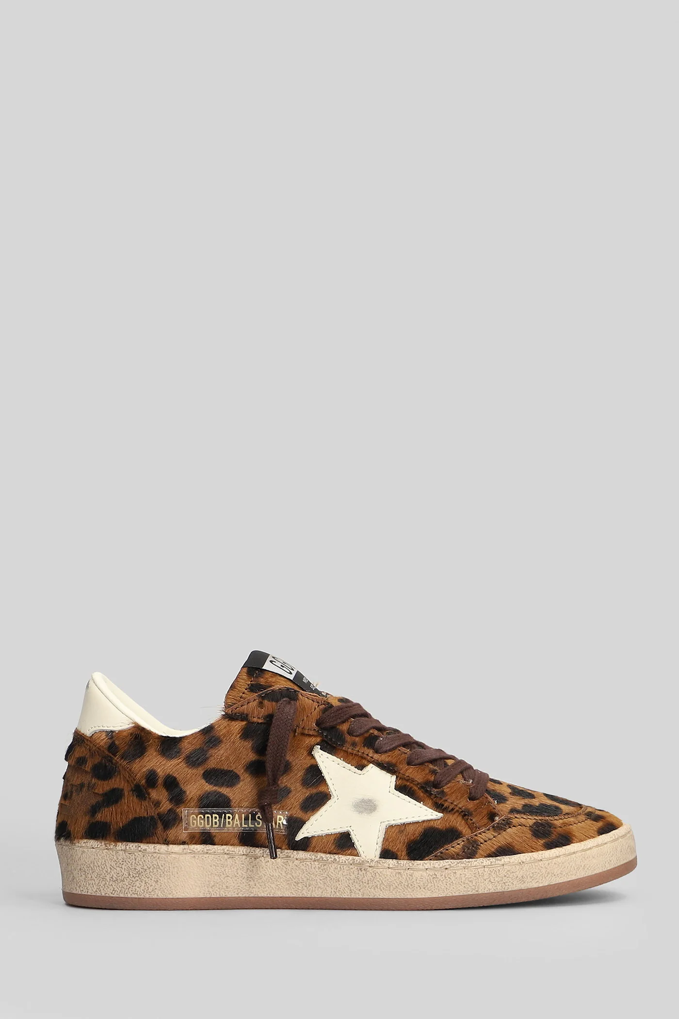 Ball Star Sneakers in Animalier pony skin