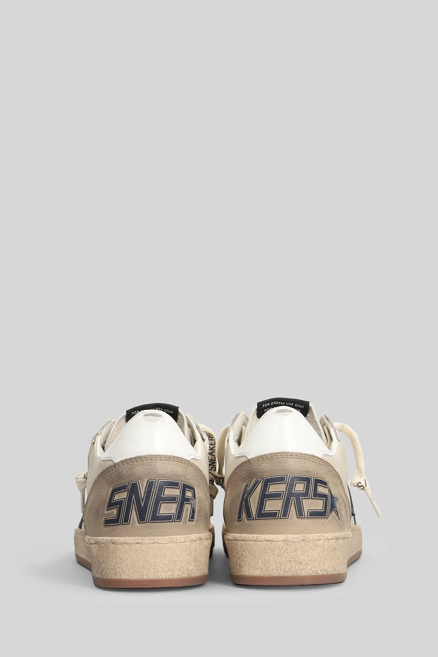 Ball Star Sneakers in beige suede and leather - Image 4