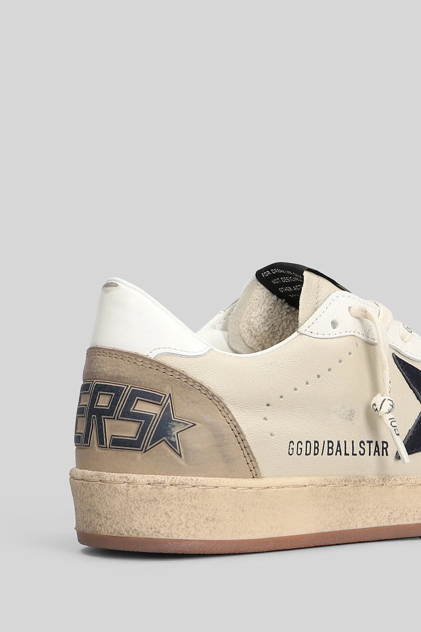 Ball Star Sneakers in beige suede and leather - Image 5
