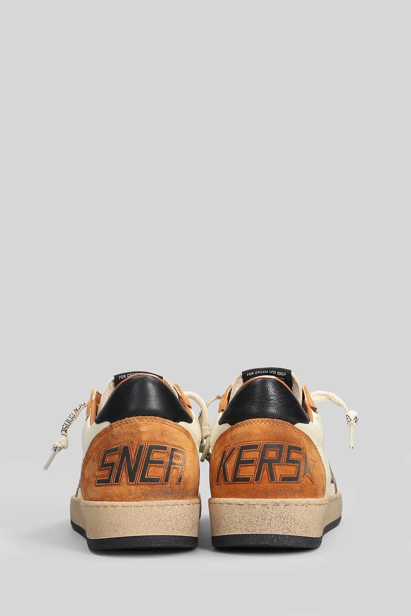 Ball Star Sneakers in beige suede and leather - Image 4