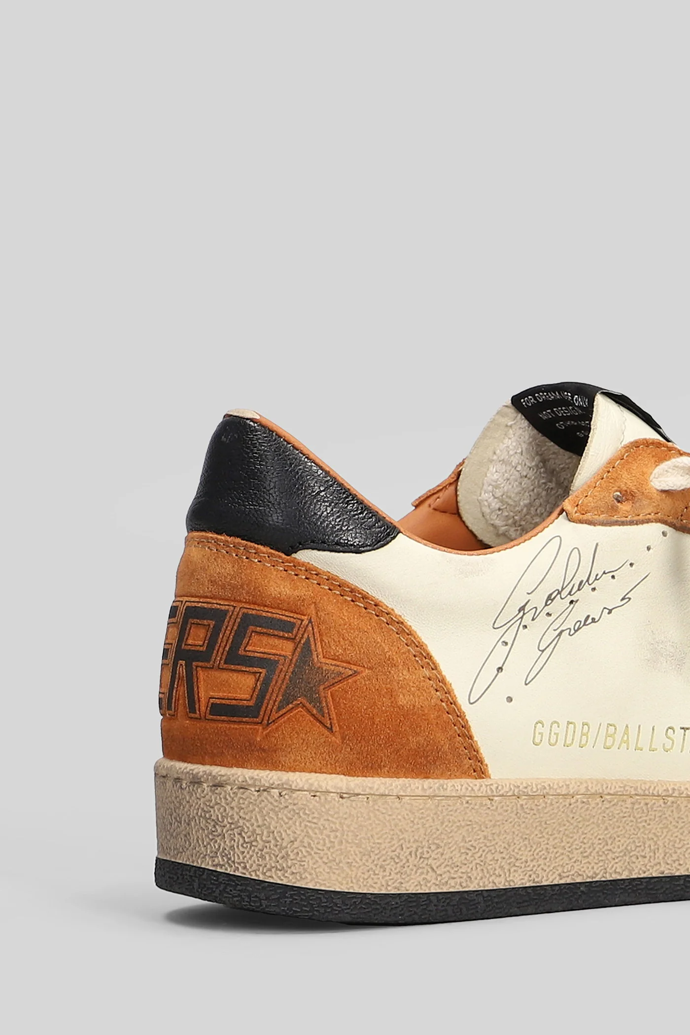 Ball Star Sneakers in beige suede and leather - Image 5