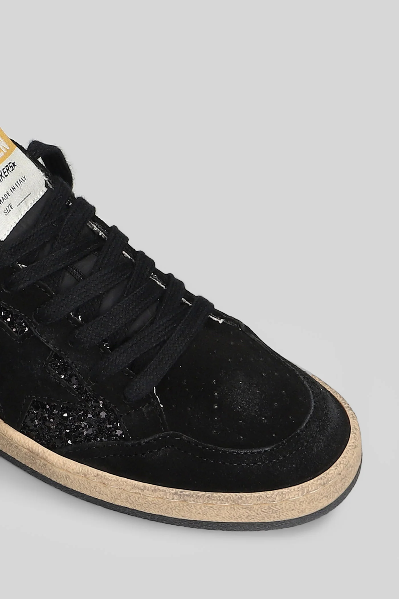 Ball Star Sneakers in black suede - Image 5