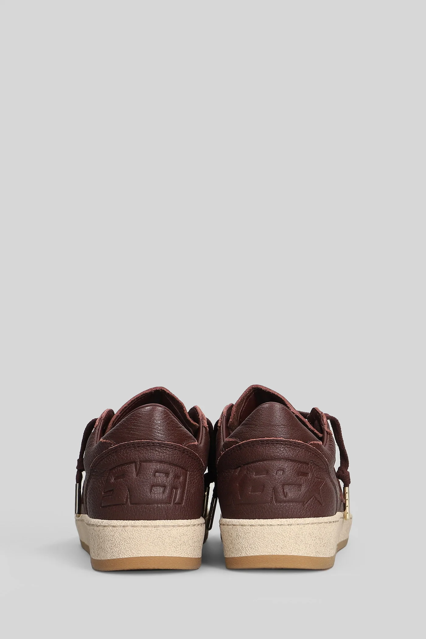Ball Star Sneakers in bordeaux leather - Image 4