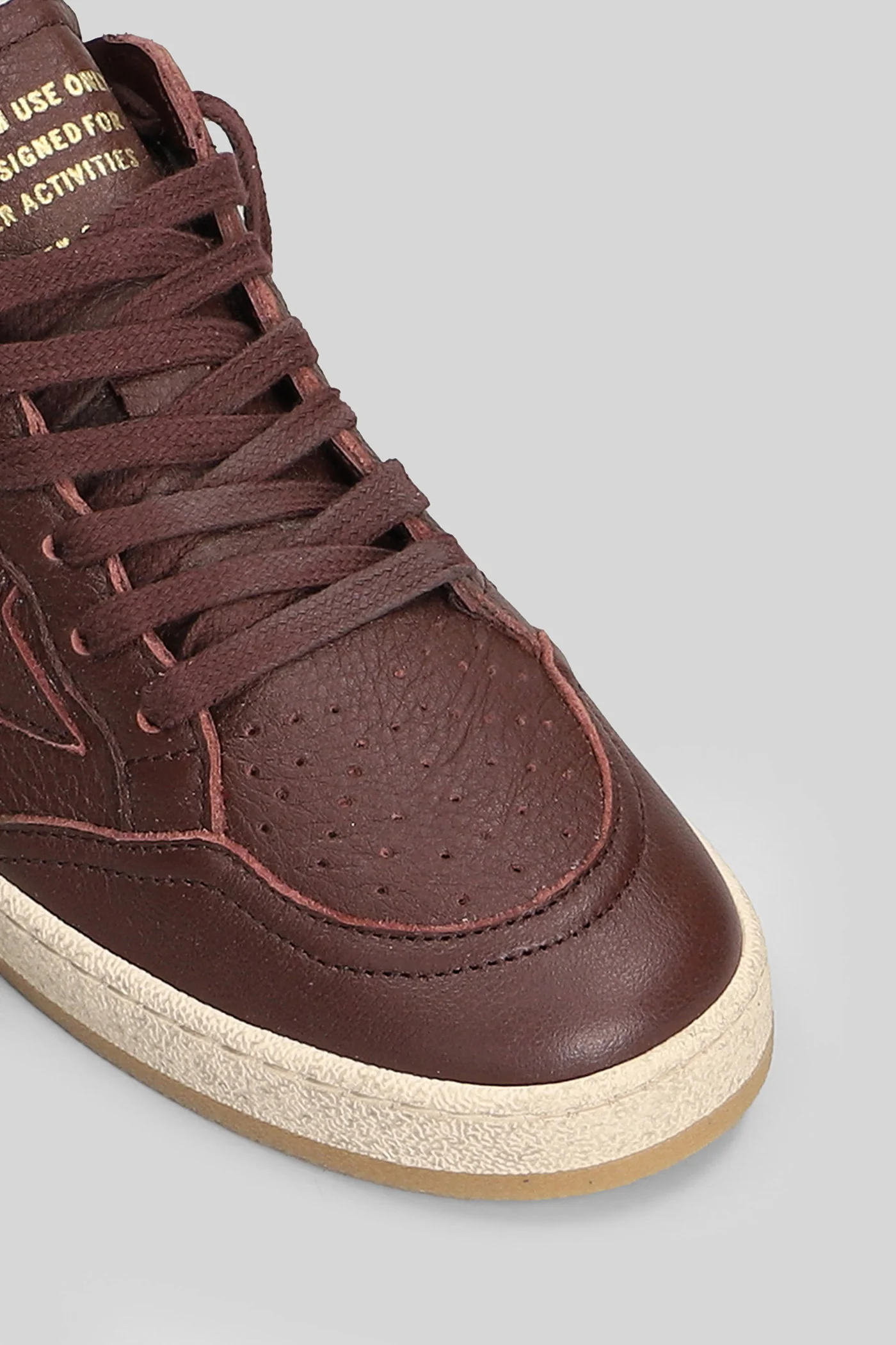 Ball Star Sneakers in bordeaux leather - Image 5