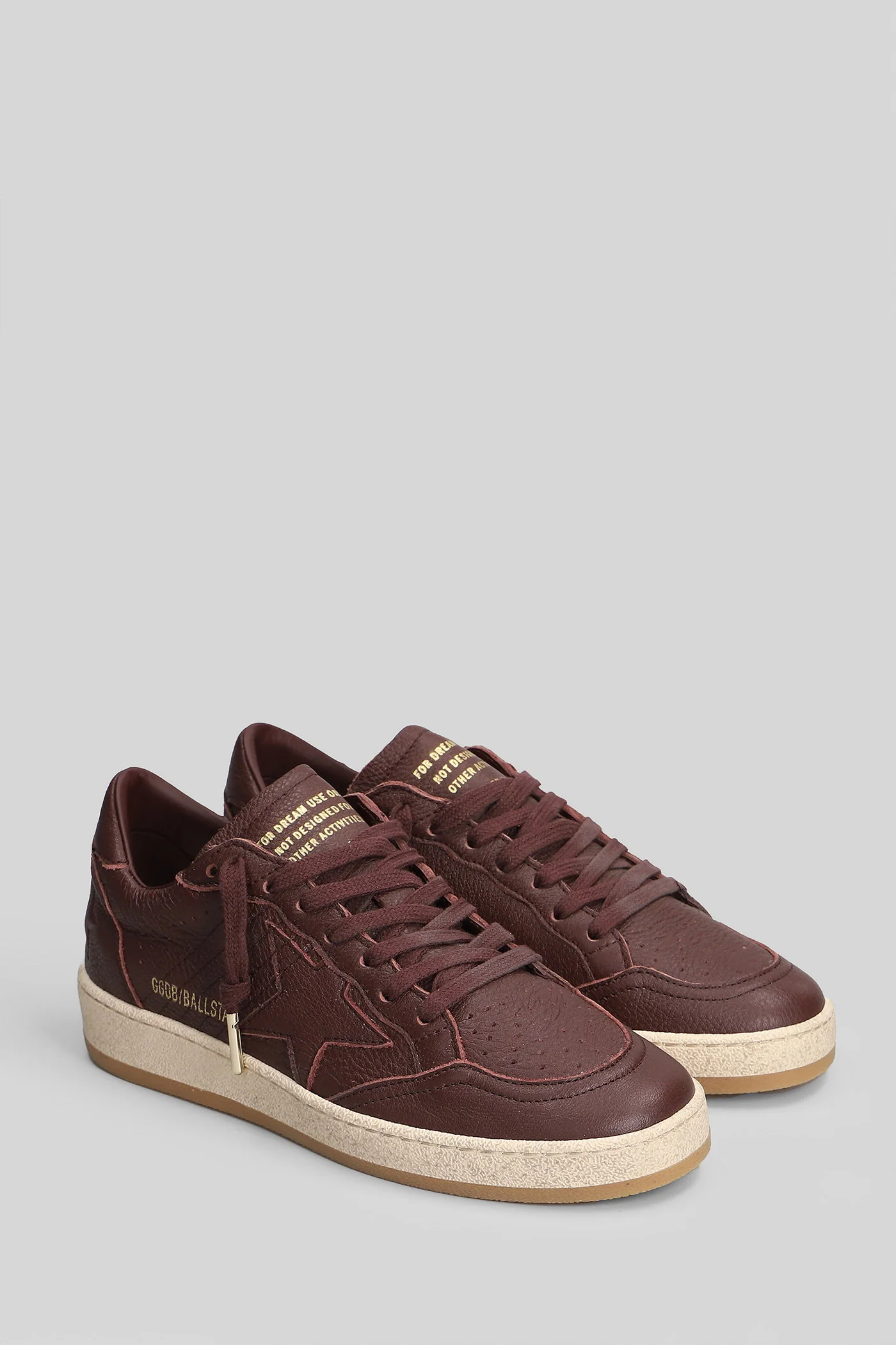 Ball Star Sneakers in bordeaux leather - Image 2