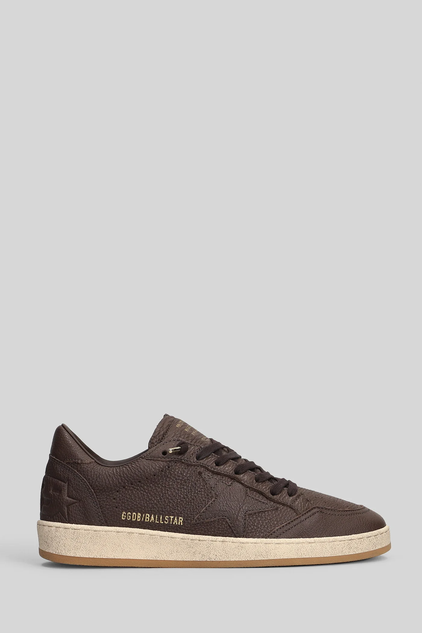 Ball Star Sneakers in brown leather