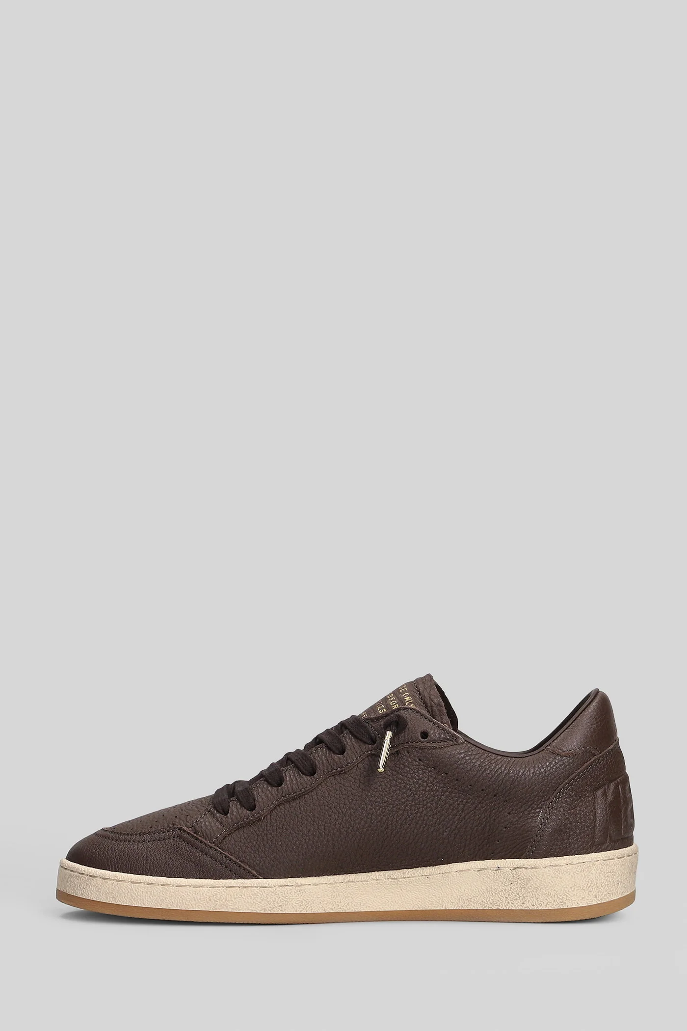 Ball Star Sneakers in brown leather - Image 3
