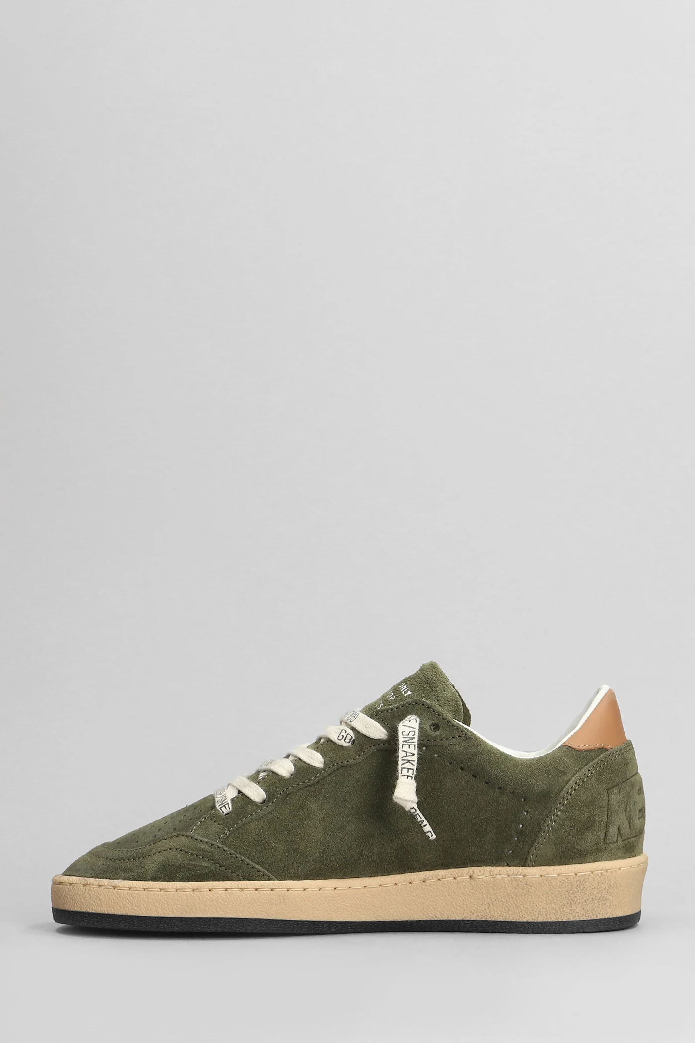 Ball Star Sneakers in green suede - Image 3