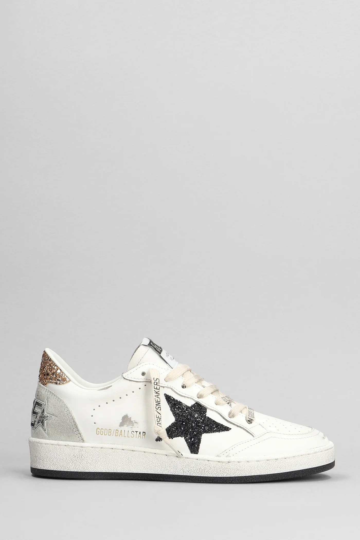 Ball Star Sneakers in white leather