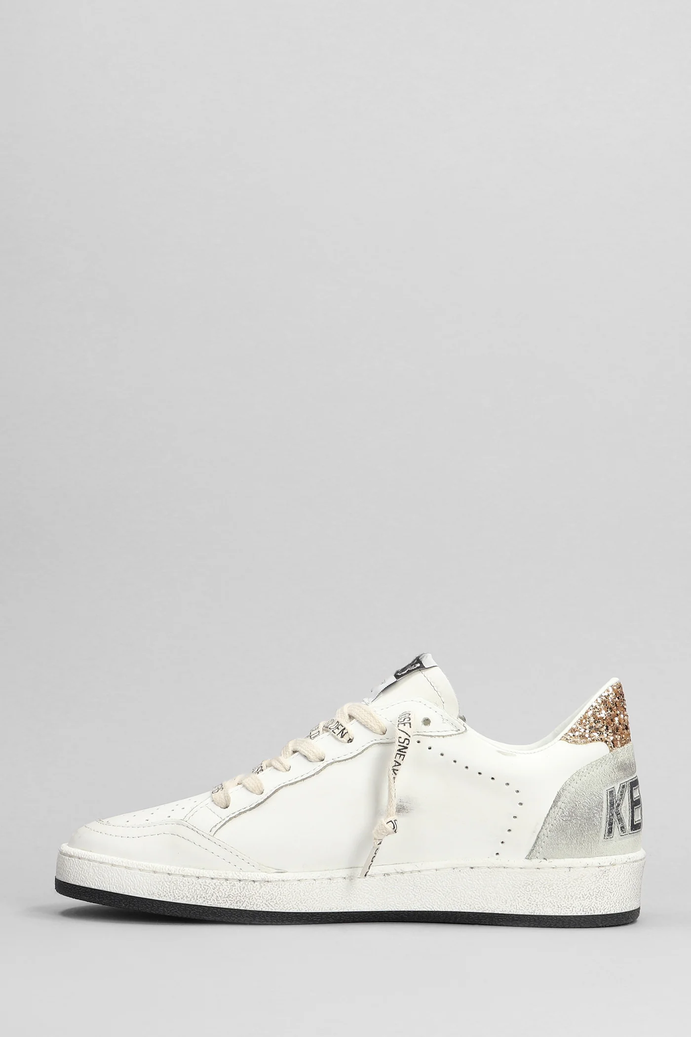 Ball Star Sneakers in white leather - Image 3