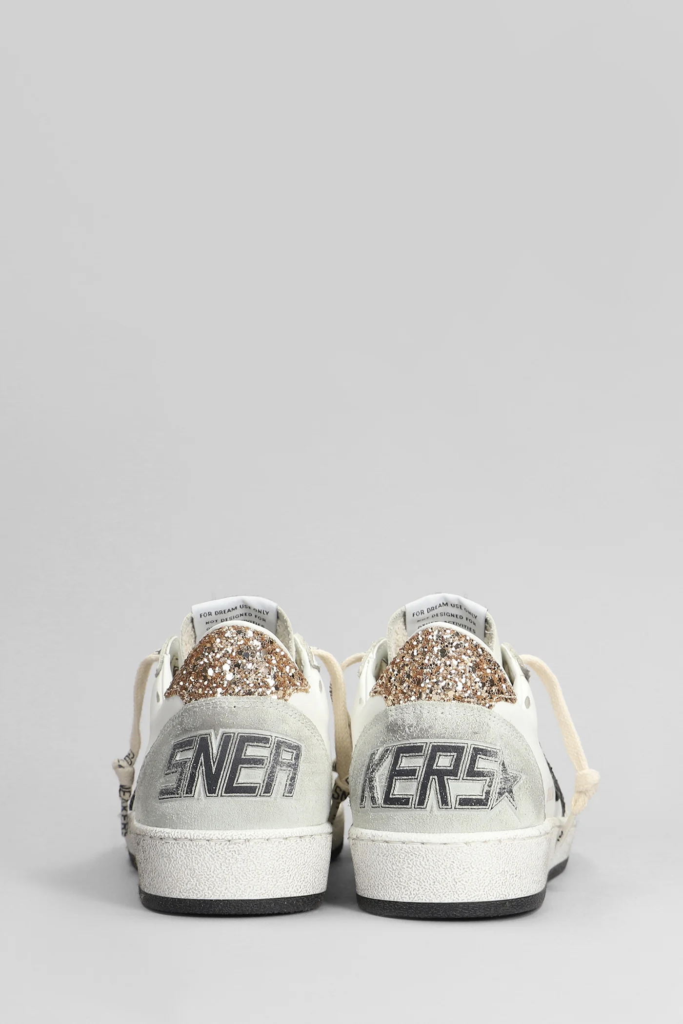 Ball Star Sneakers in white leather - Image 4