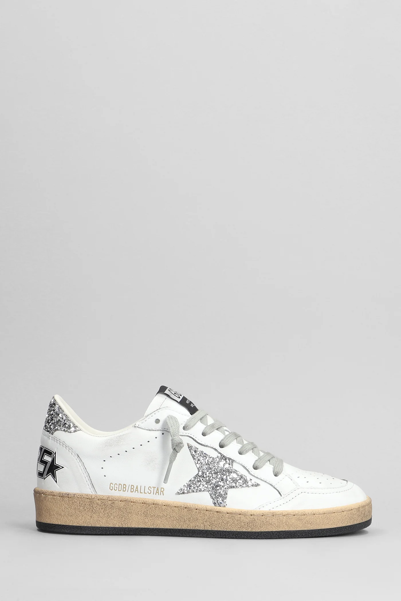 Ball Star Sneakers in white leather