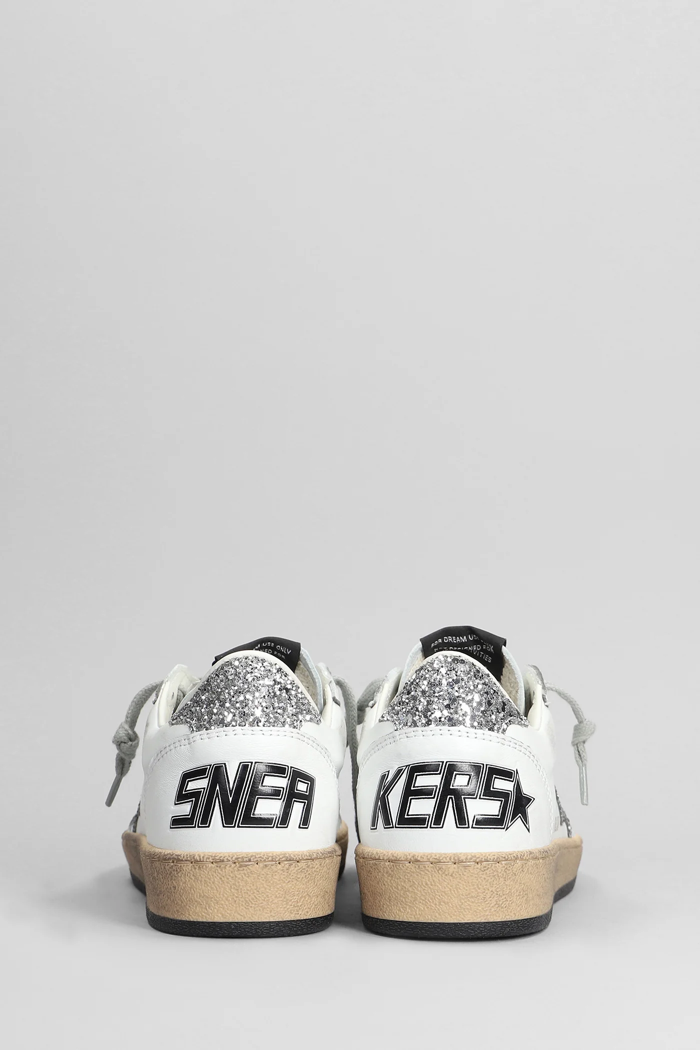 Ball Star Sneakers in white leather - Image 4
