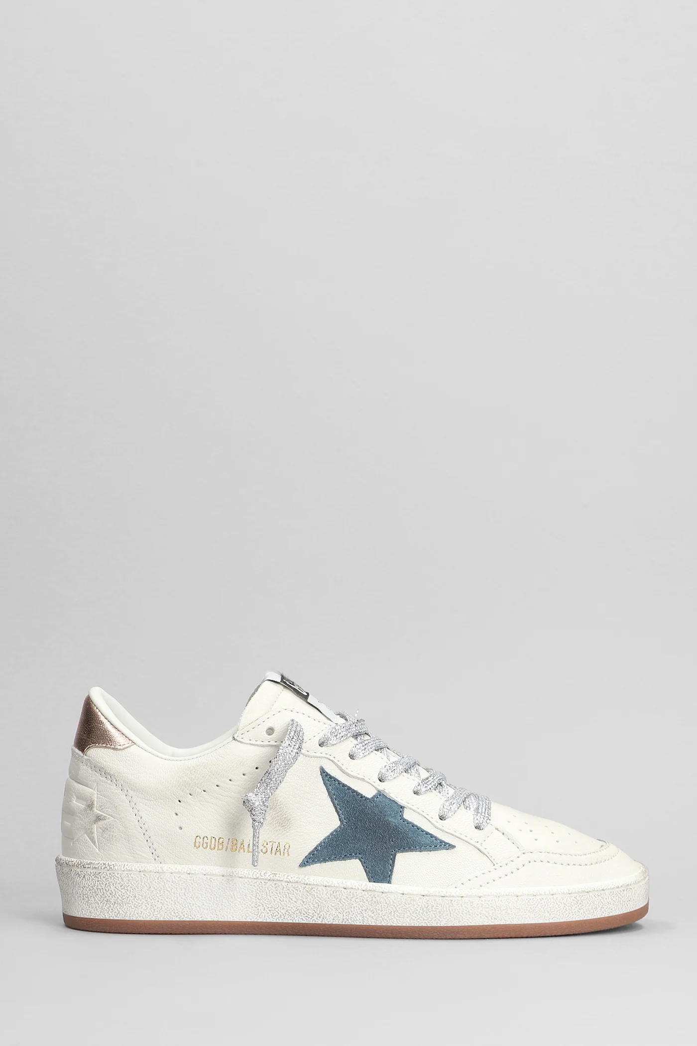 Ball Star Sneakers in white leather