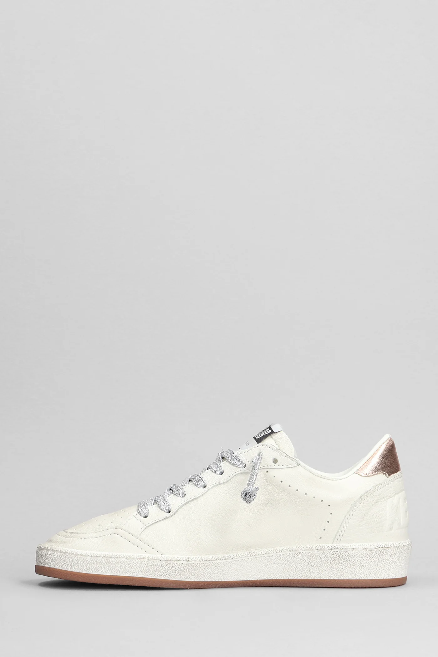 Ball Star Sneakers in white leather - Image 3