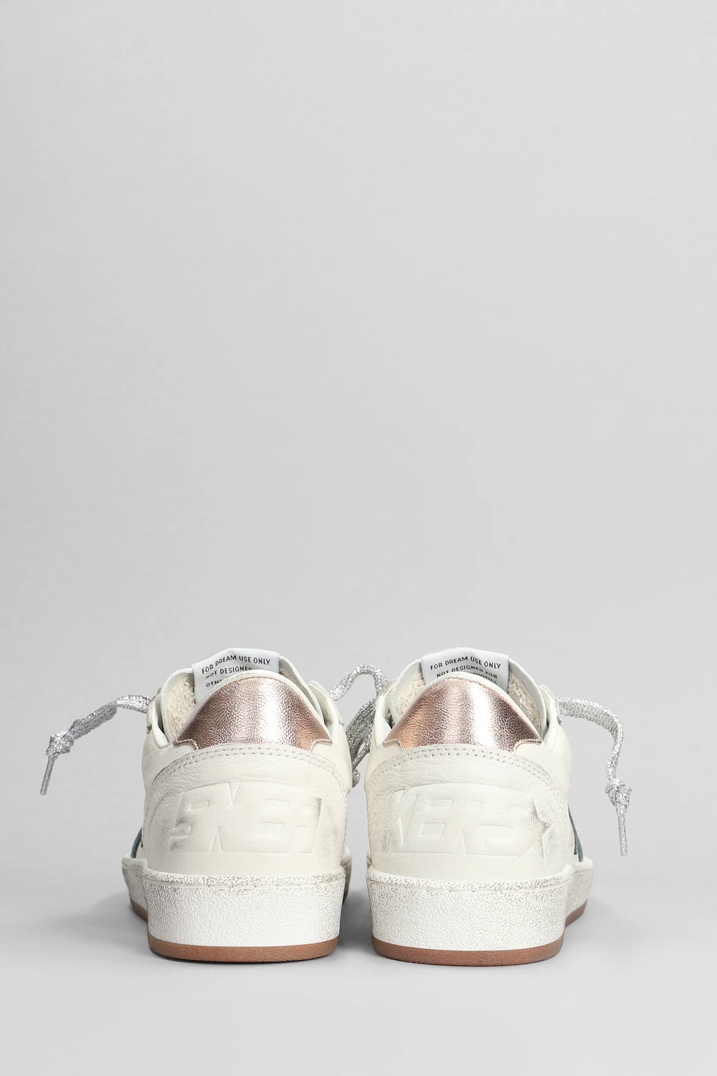 Ball Star Sneakers in white leather - Image 4