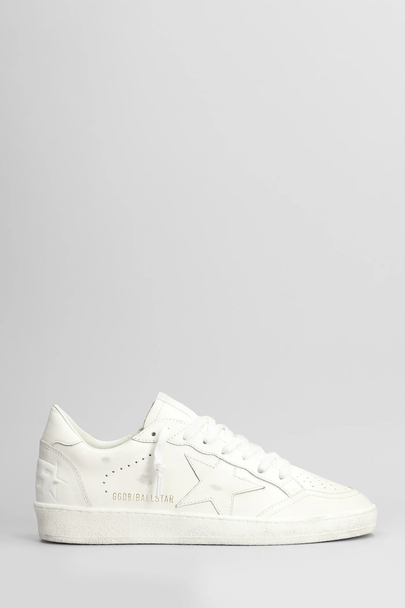 Ball Star Sneakers in white leather