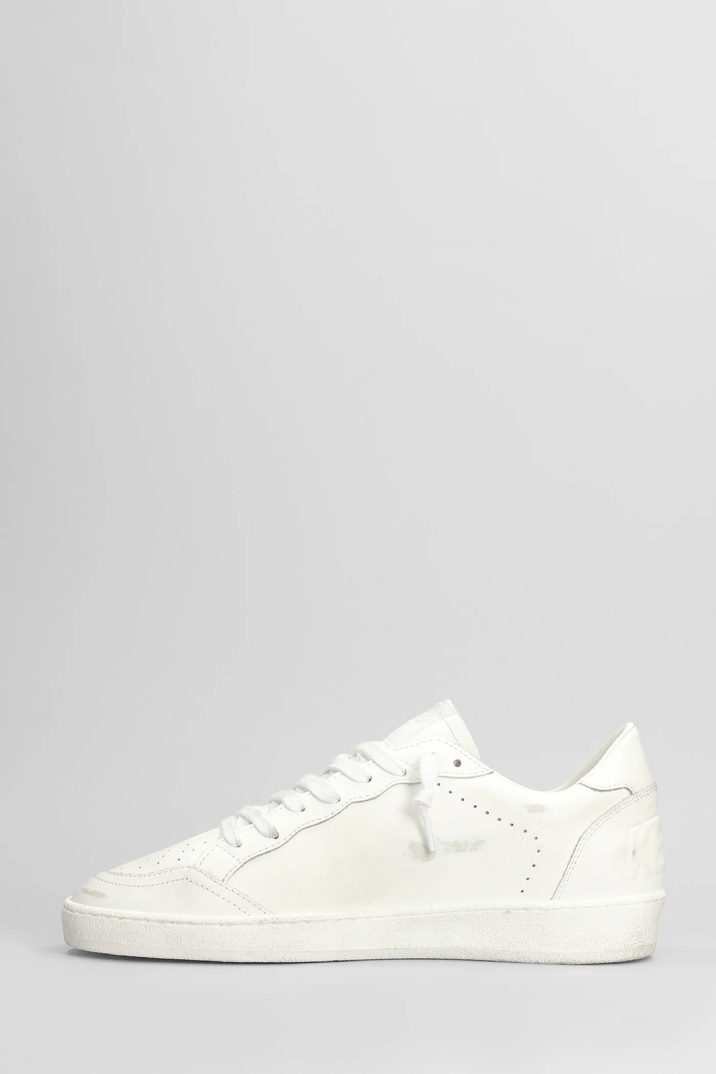 Ball Star Sneakers in white leather - Image 3