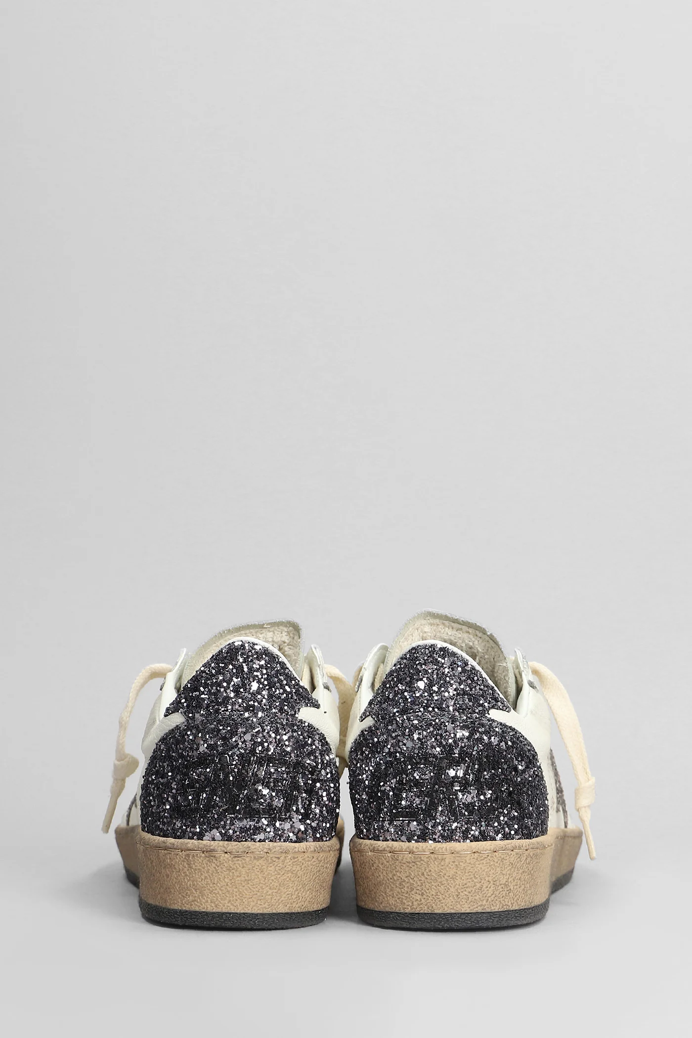 Ball Star Sneakers in white leather - Image 4