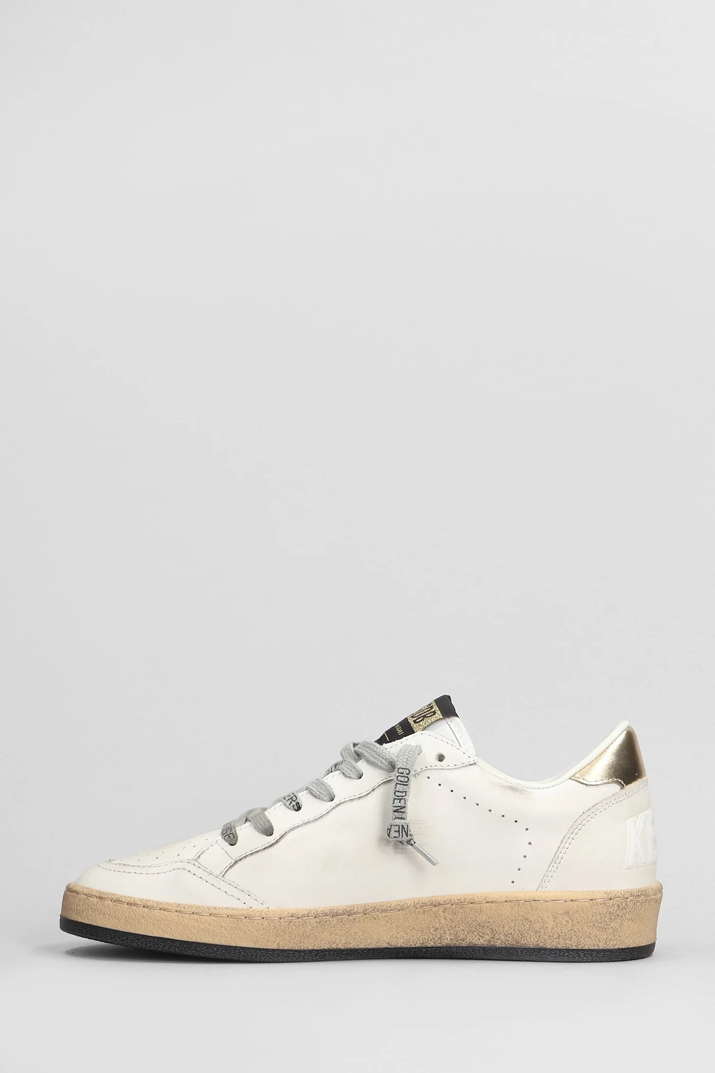 Ball Star Sneakers in white leather - Image 3