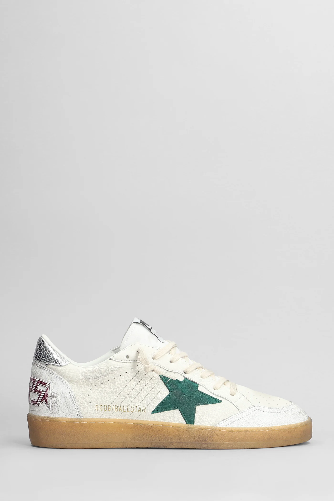 Ball Star Sneakers in white leather