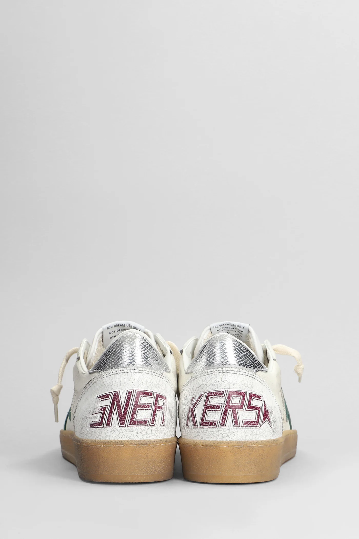 Ball Star Sneakers in white leather - Image 4