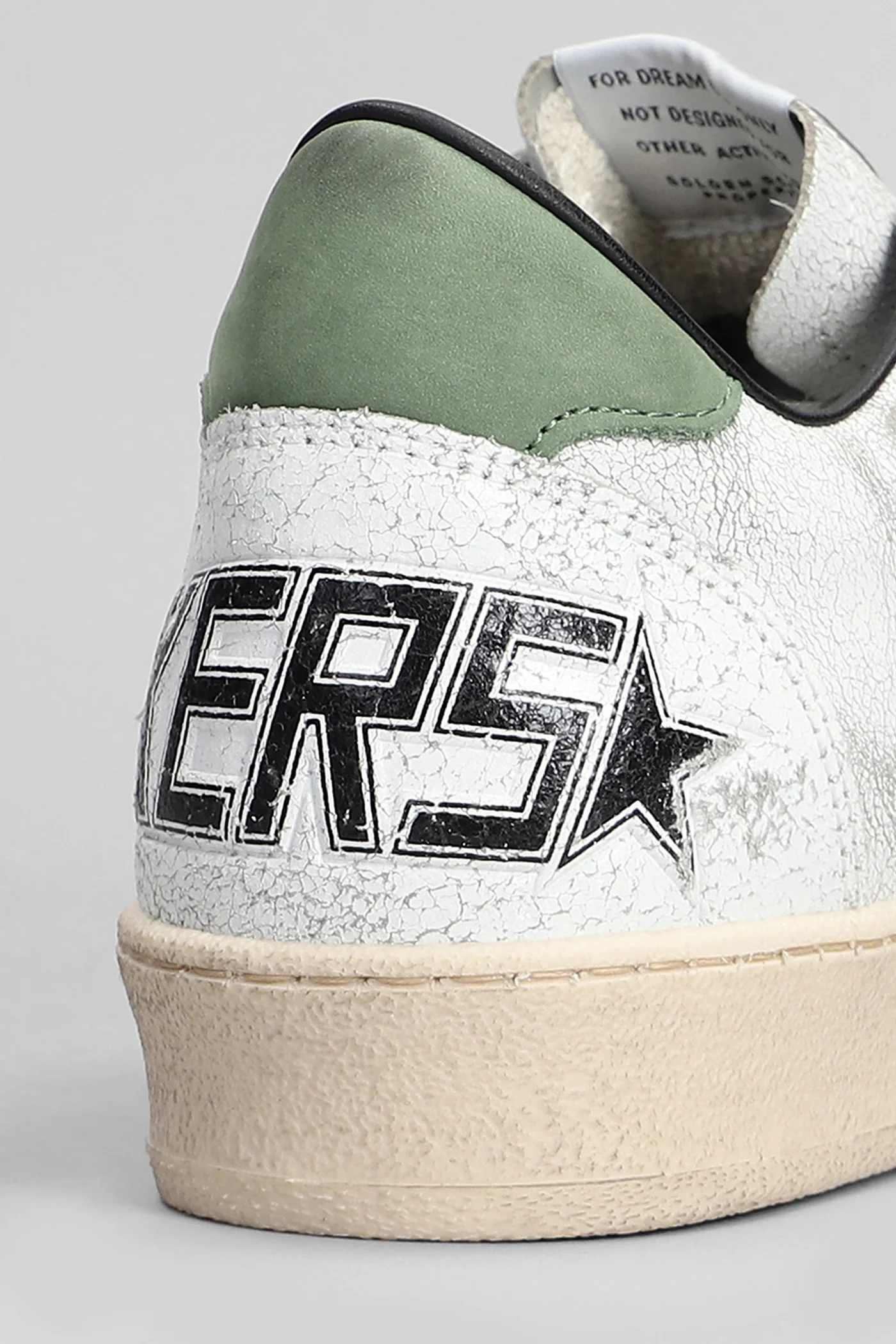 Ball Star Sneakers in white leather - Image 5