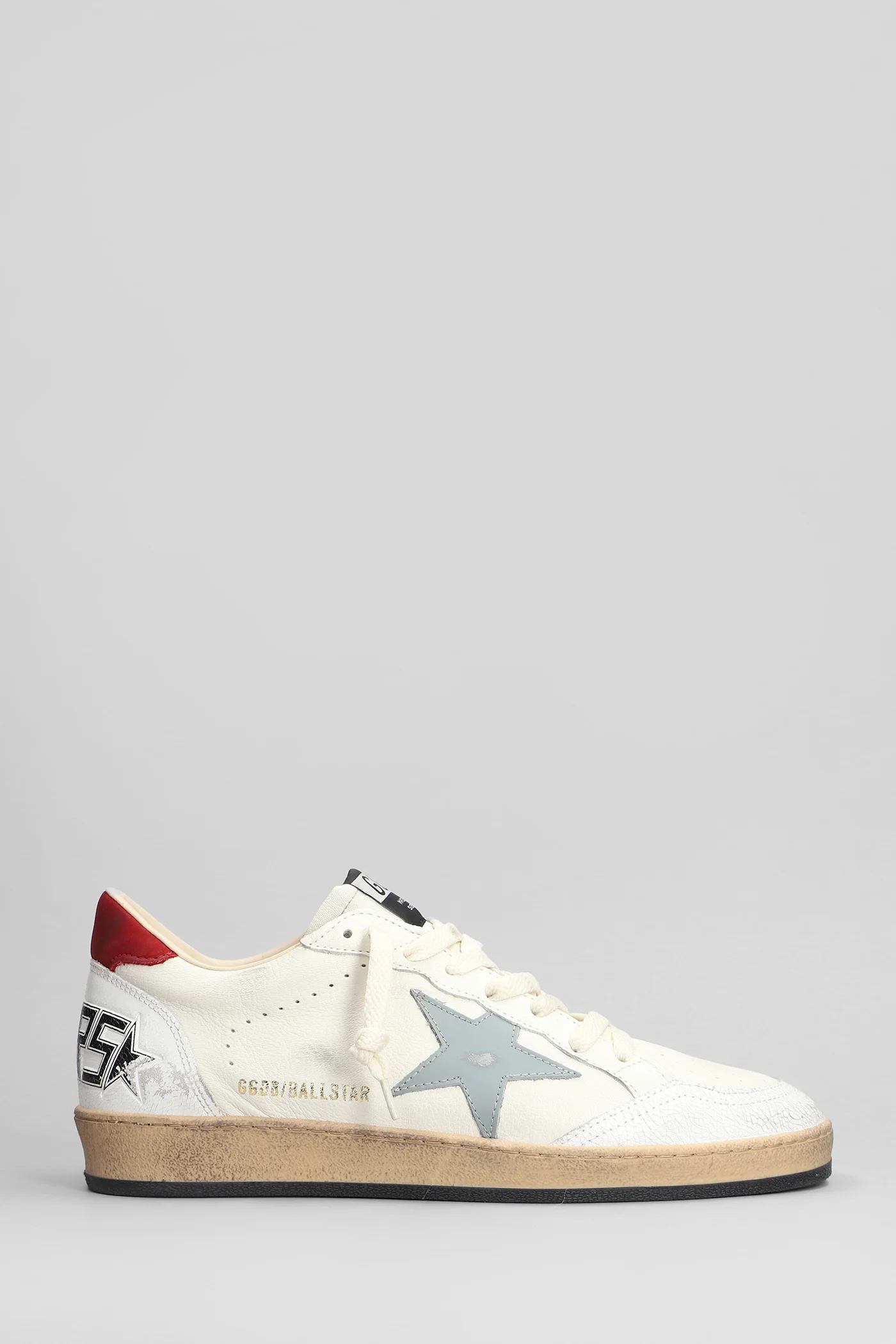 Ball Star Sneakers in white leather
