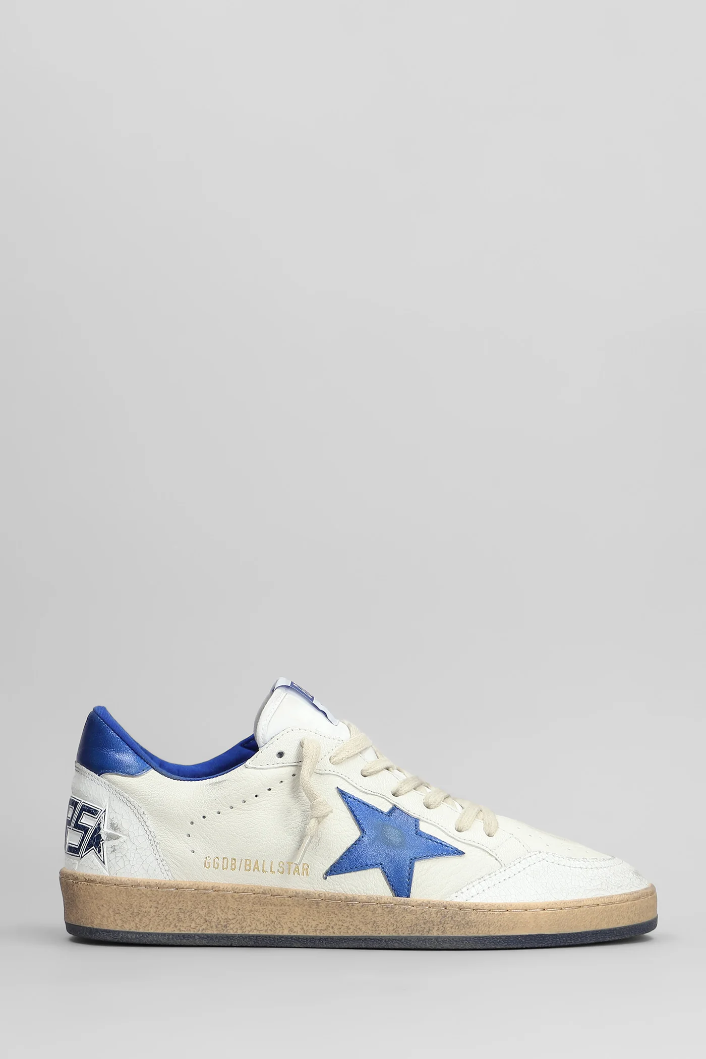Ball Star Sneakers in white leather