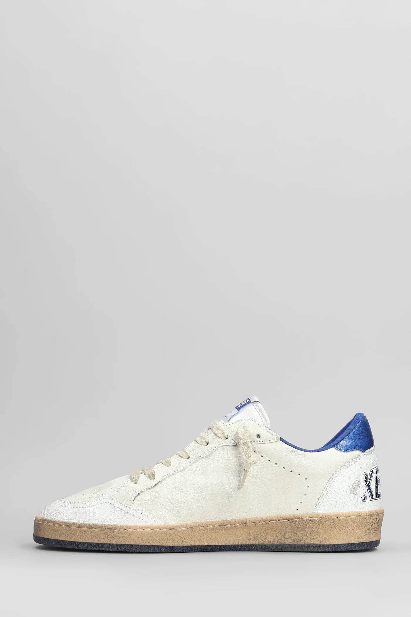 Ball Star Sneakers in white leather - Image 3
