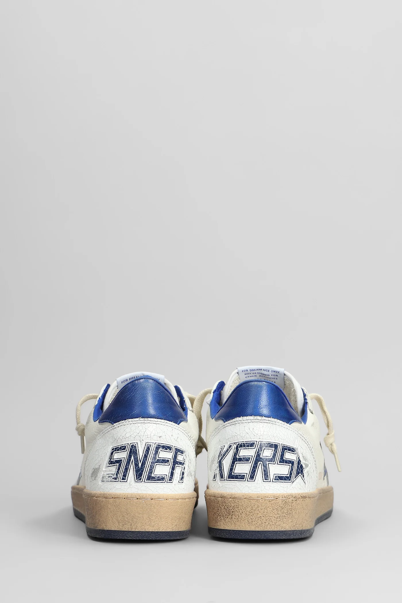 Ball Star Sneakers in white leather - Image 4