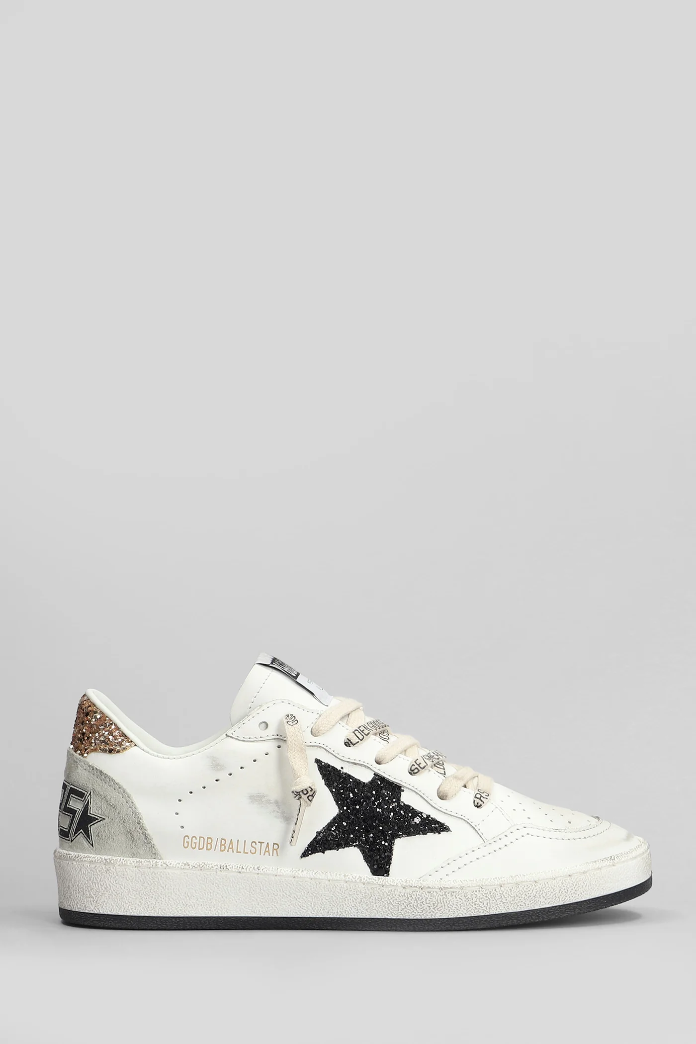 Ball Star Sneakers in white leather